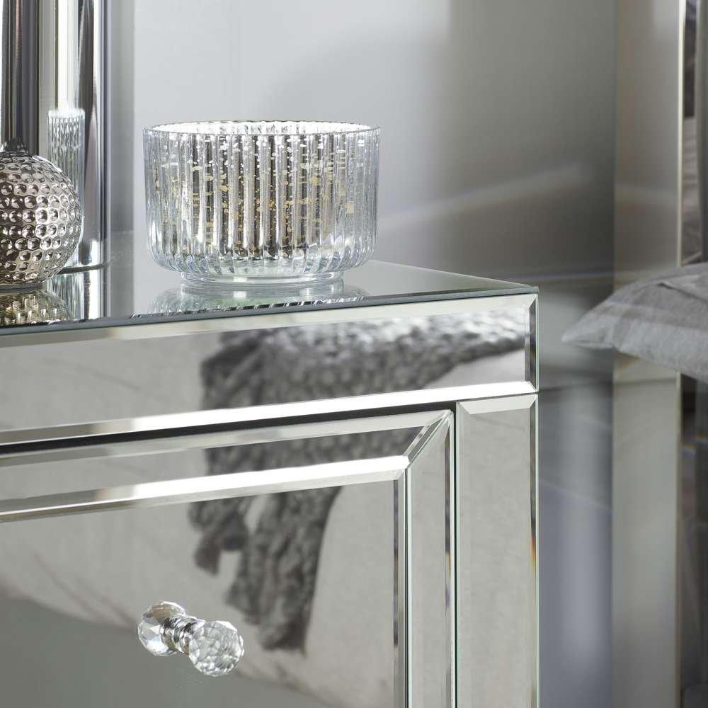 Mirrored - Birlea - Valencia 2 Drawer Bedside Table - 8