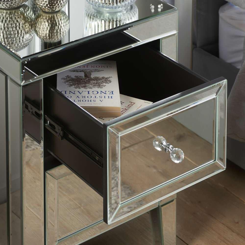 Mirrored - Birlea - Valencia 2 Drawer Bedside Table - 10