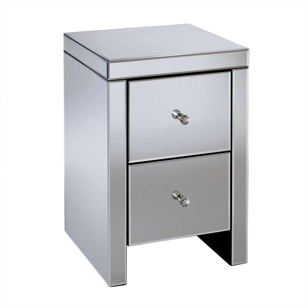 Mirrored - Birlea - Seville 2 Drawer Bedside Table - 3