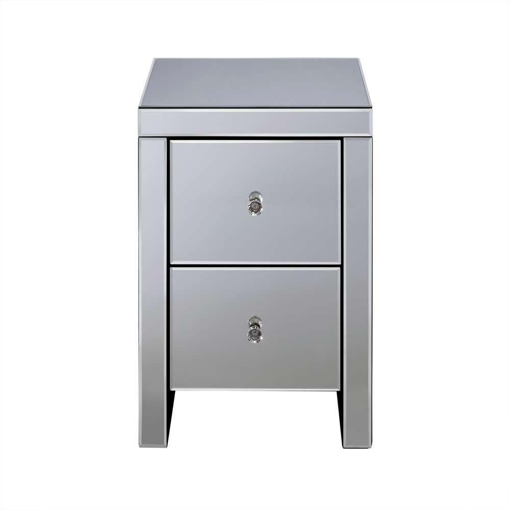 Mirrored - Birlea - Seville 2 Drawer Bedside Table - 4
