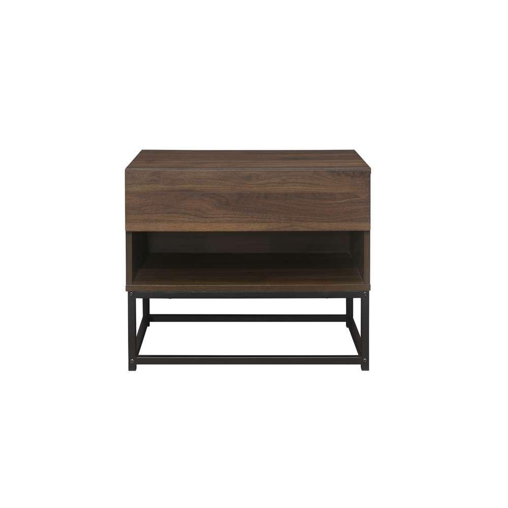 Walnut - Birlea - Houston 1 Drawer Bedside Table - 5