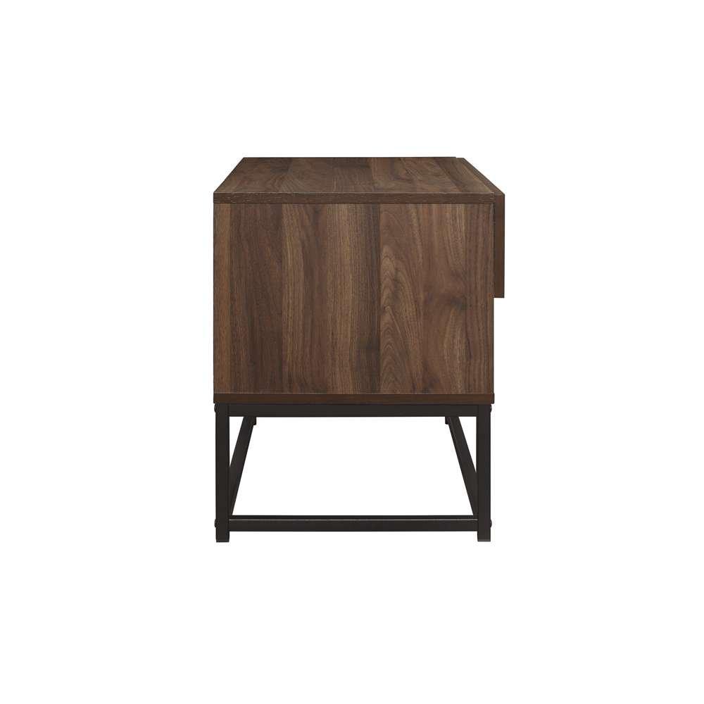 Walnut - Birlea - Houston 1 Drawer Bedside Table - 6