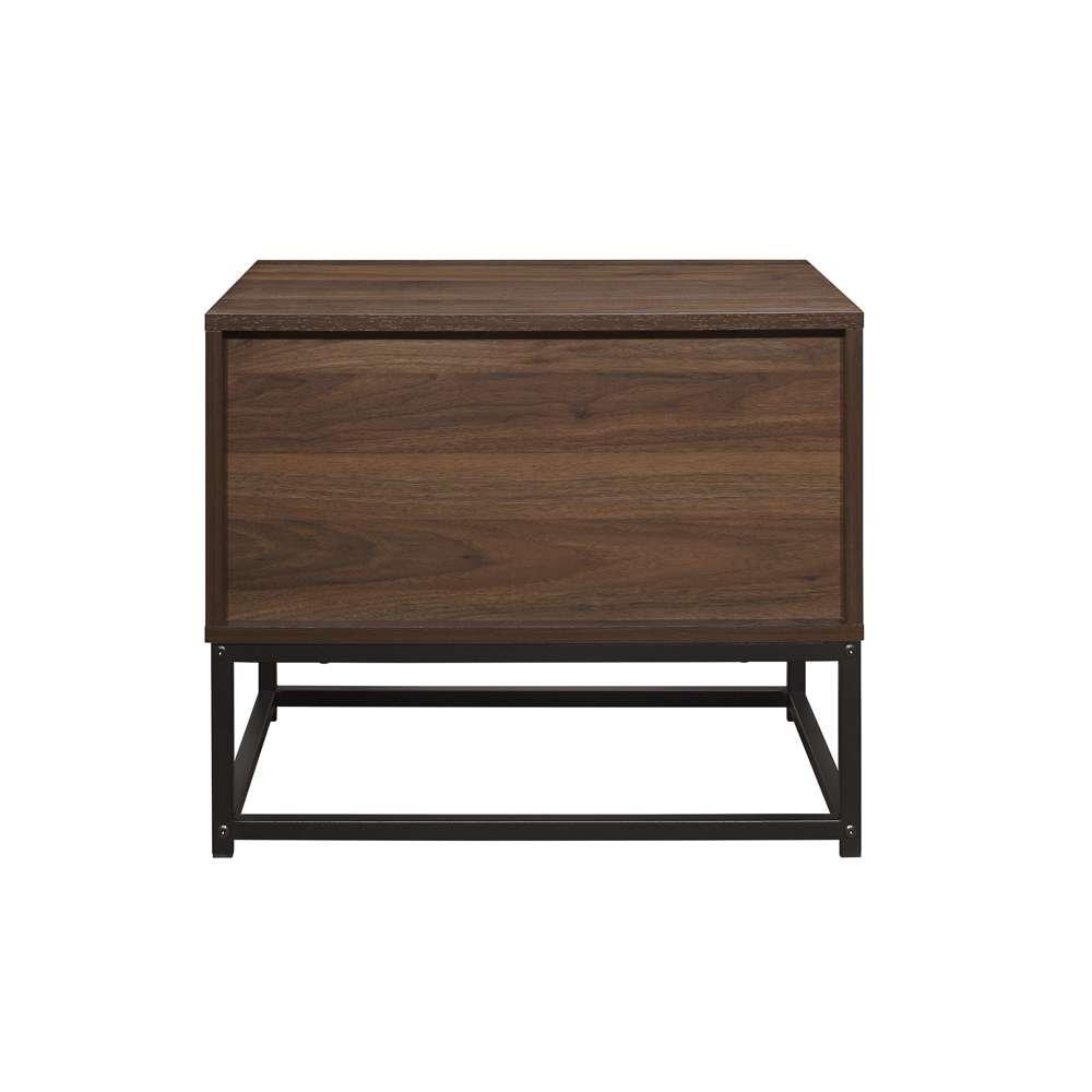 Walnut - Birlea - Houston 2 Drawer Bedside - 4