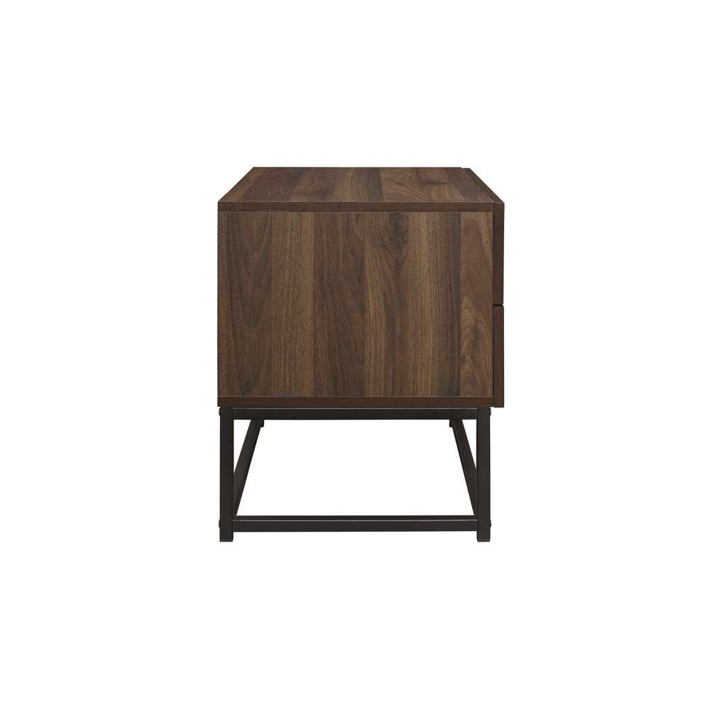 Walnut - Birlea - Houston 2 Drawer Bedside - 6