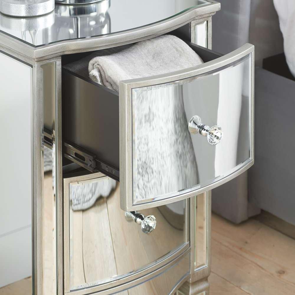 Mirrored - Birlea - Elysee 2 Drawer Bedside - 2