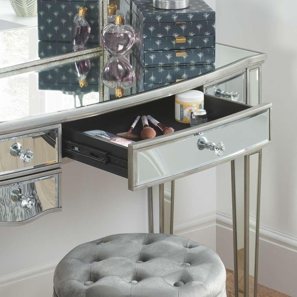 Mirrored - Birlea - Elysee 5 Drawer Dressing Table - 2