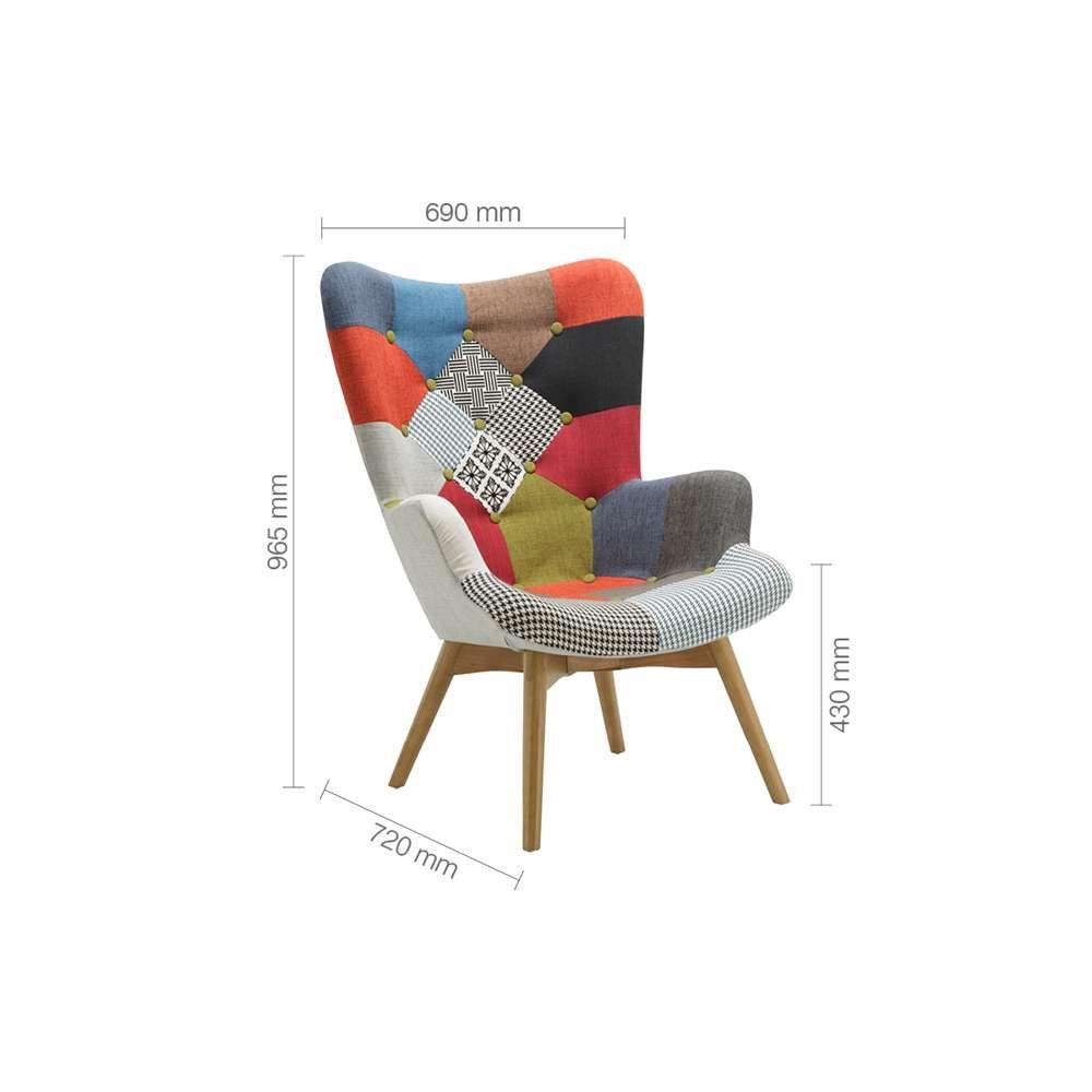 Multi-Coloured - Birlea - Sloane Chair - 7