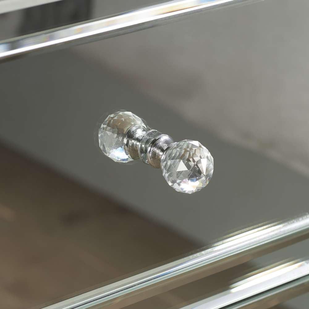 Mirrored - Birlea - Valencia 3 Drawer Bedside - 5