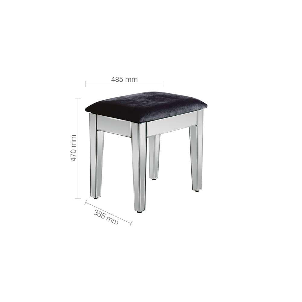 Mirrored - Birlea - Valencia Stool - 5