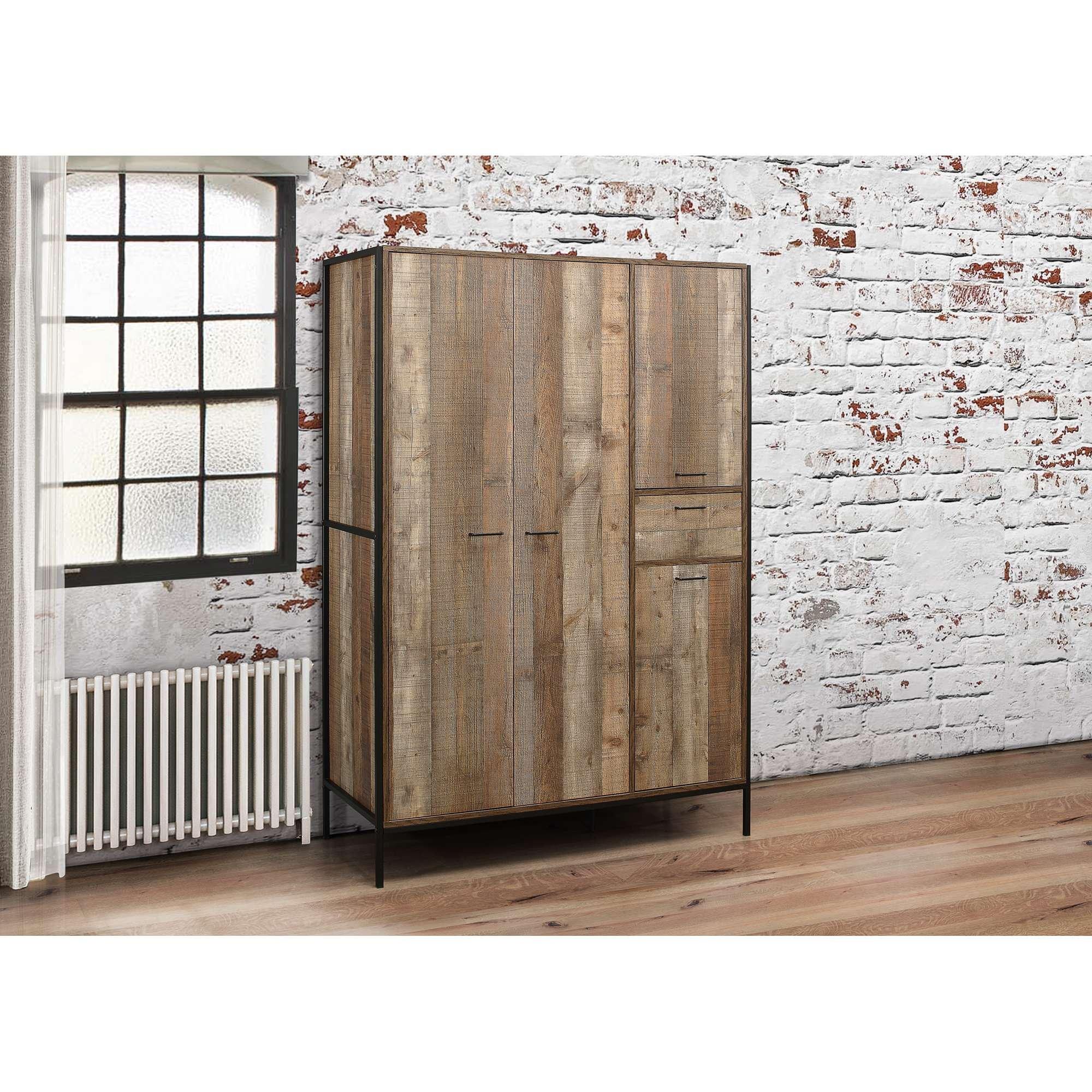 Rustic - Birlea - Urban 4 Door Wardrobe - 1