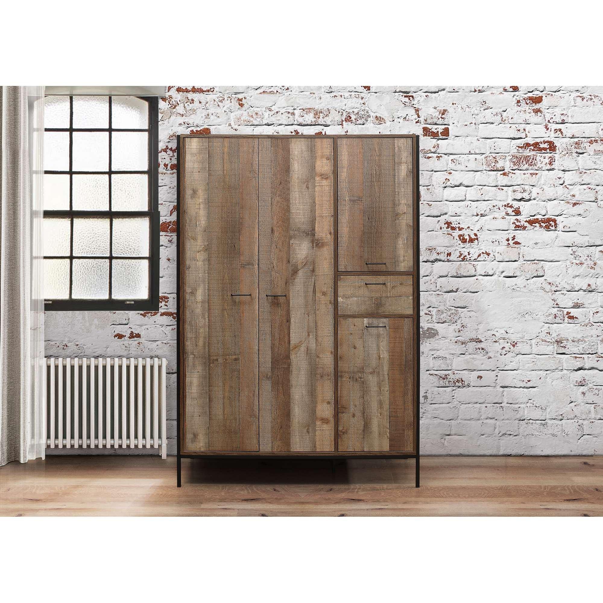Rustic - Birlea - Urban 4 Door Wardrobe - 2