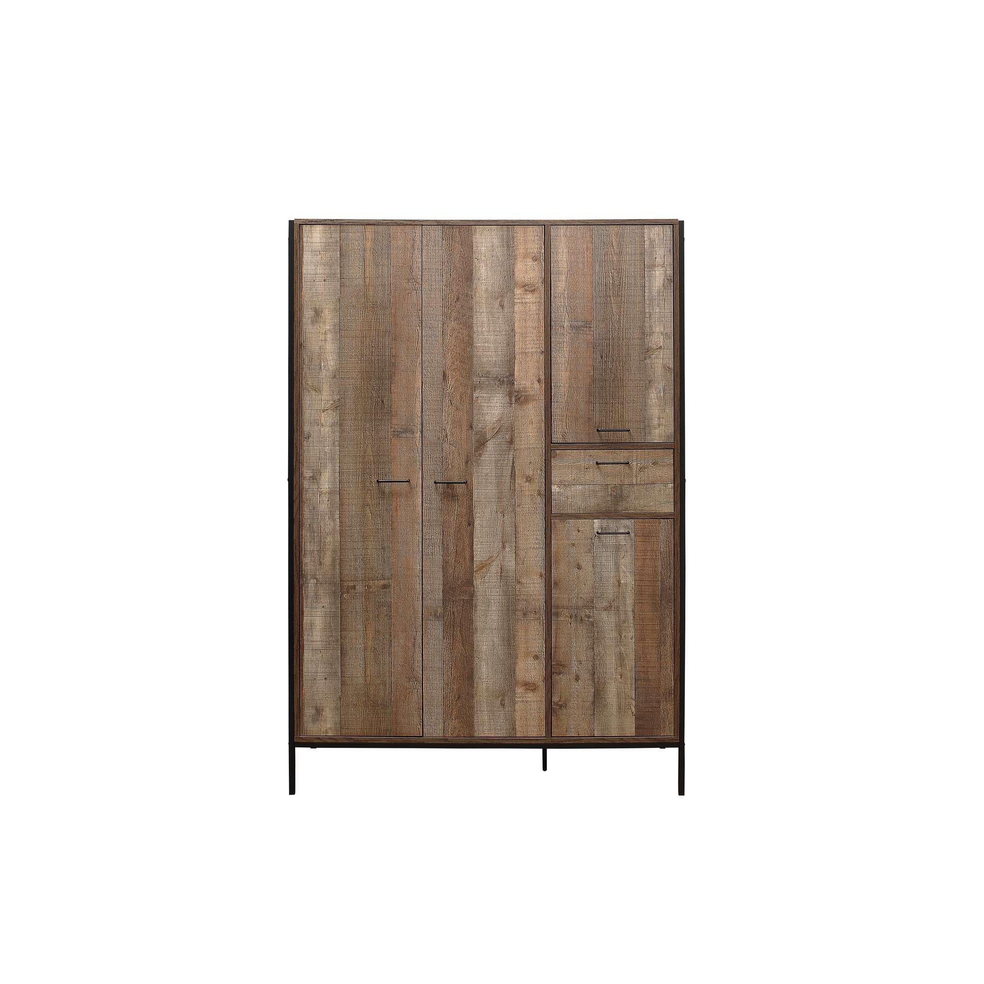Rustic - Birlea - Urban 4 Door Wardrobe - 6