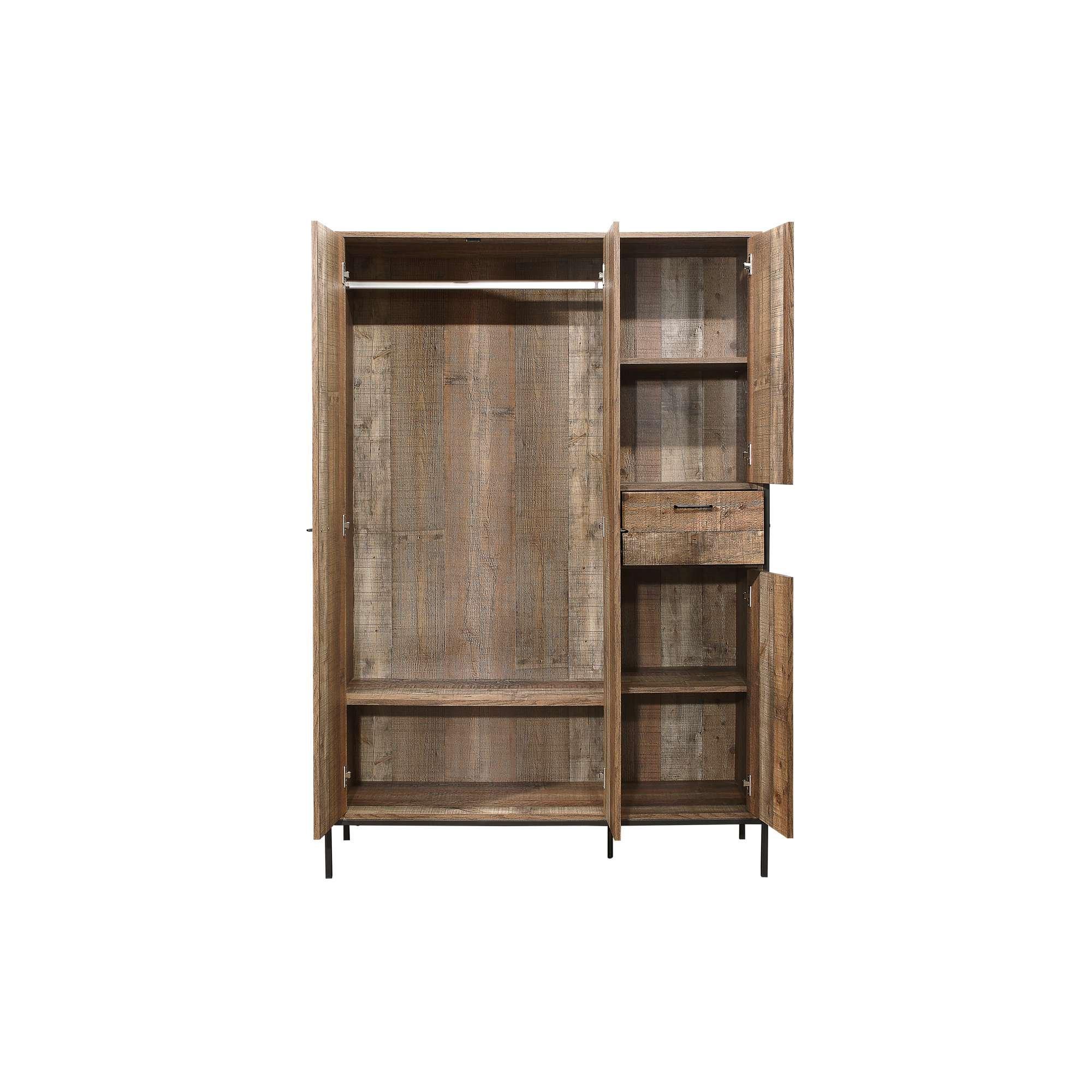 Rustic - Birlea - Urban 4 Door Wardrobe - 7