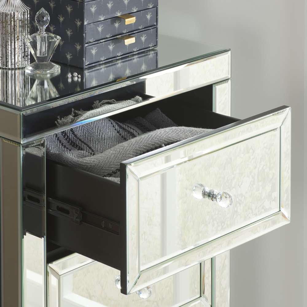 Mirrored - Birlea - Valencia 5 Drawer Narrow Chest - 2