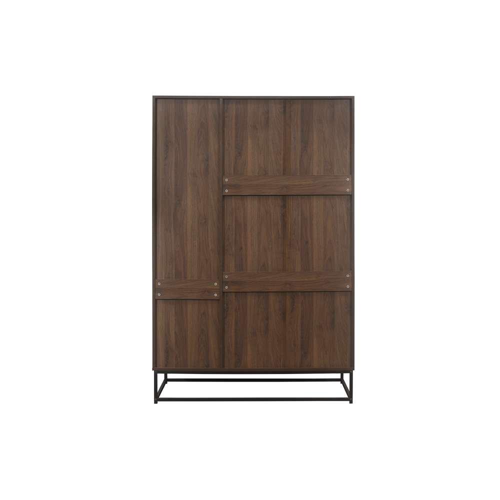 Walnut - Birlea - Houston 4 Door Wardrobe - 4