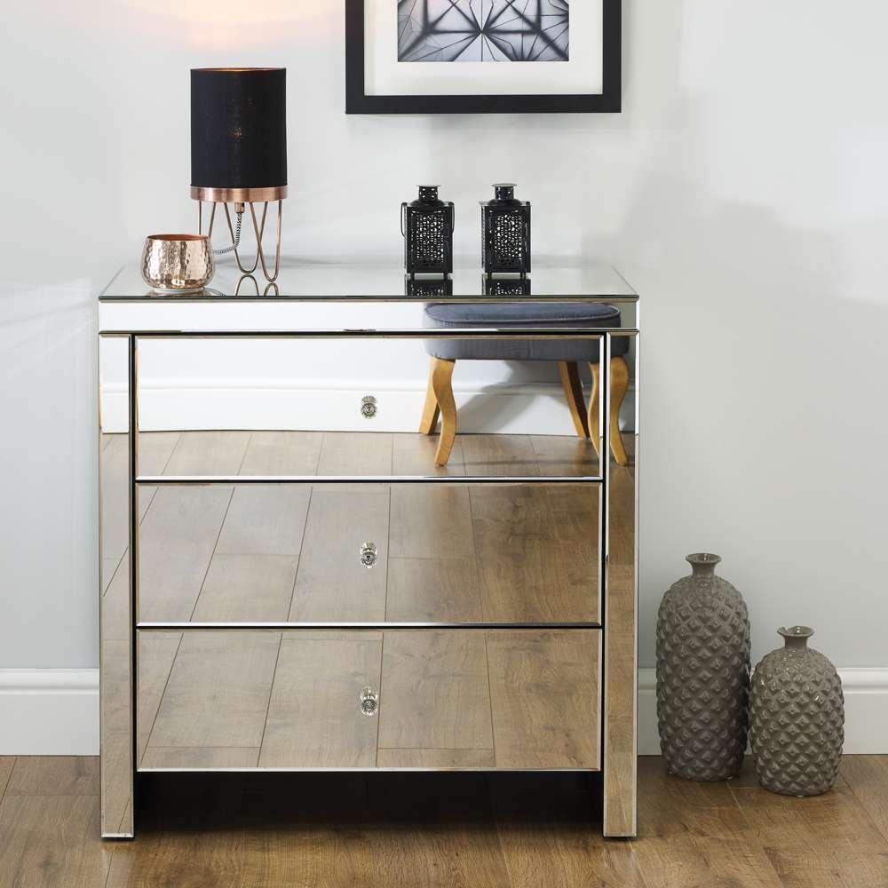 Mirrored - Birlea - Seville 3 Drawer Chest - 2