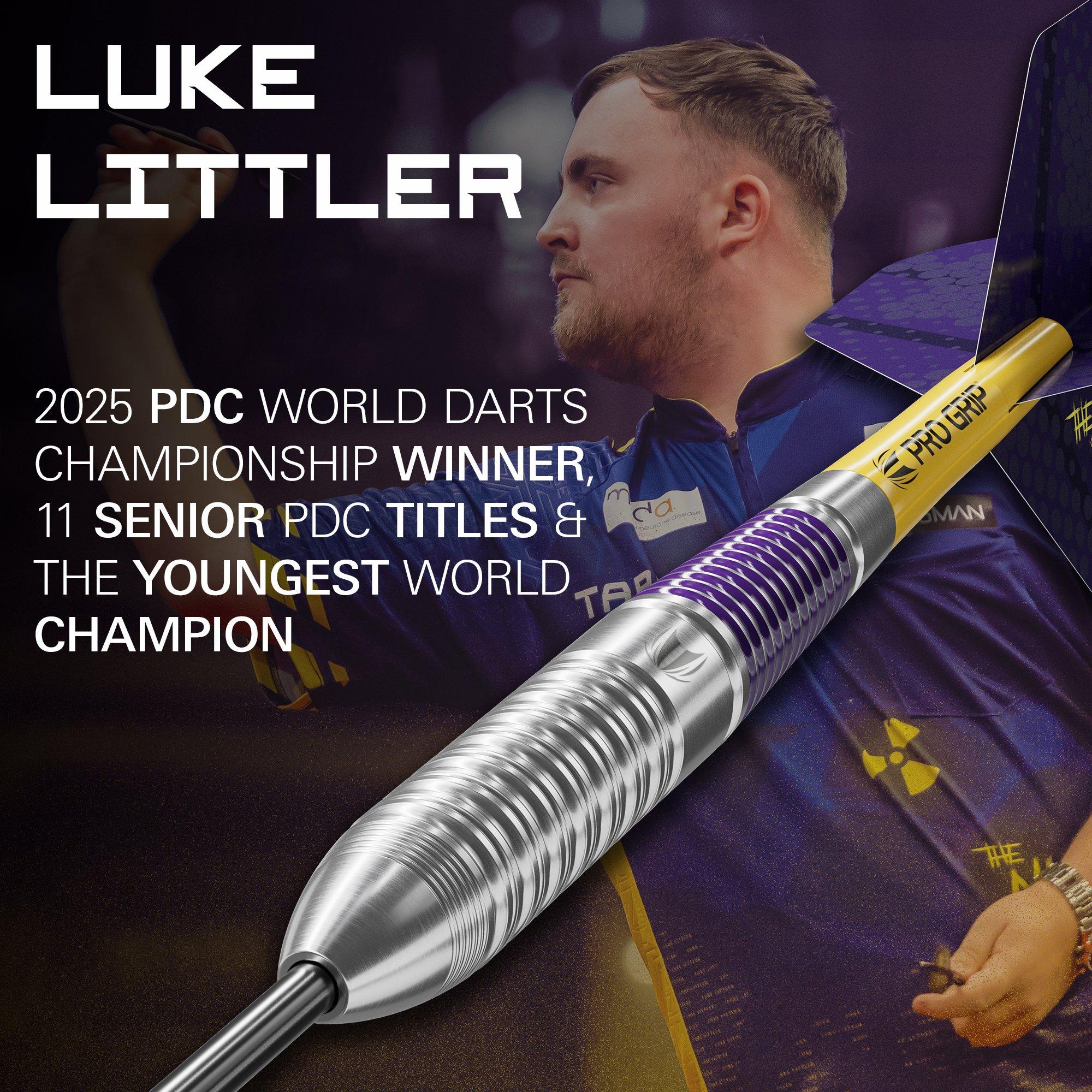 Purple/Yellow - Target Darts - Luke Littler 22G Brass Dart Set - 2
