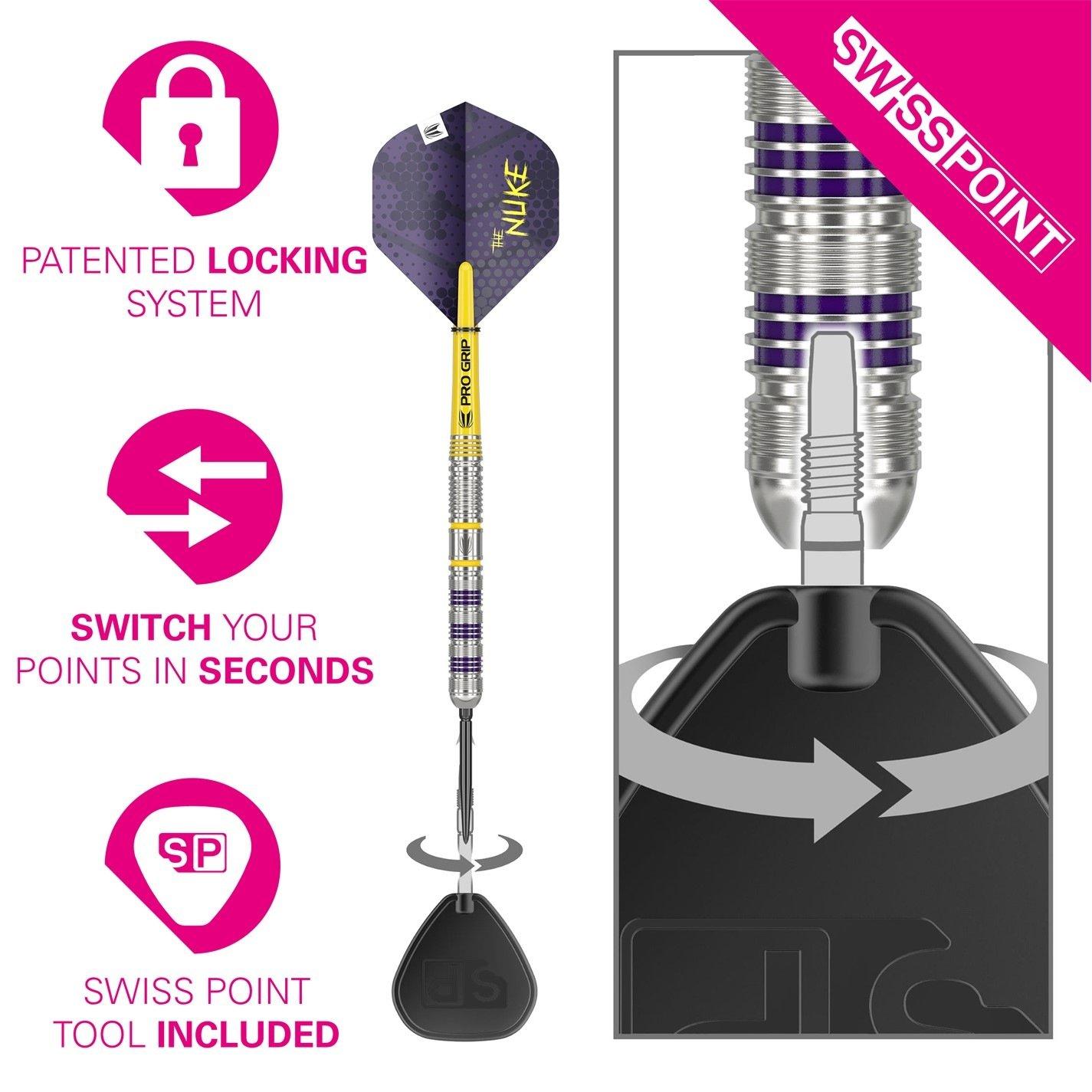 Morado/Amarillo - Target Darts - Luke Littler Loadout 23G Tungsten Darts - 4