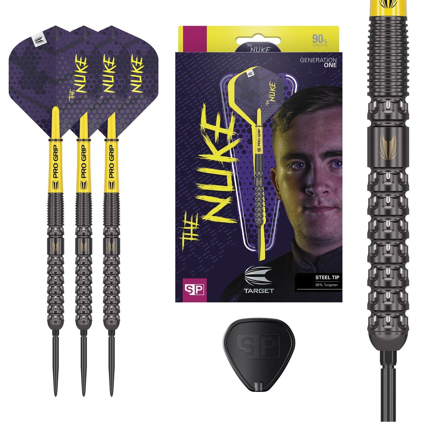Target Darts  Luke Littler G1 23G Tungsten Darts - Purple/Yellow - 23G