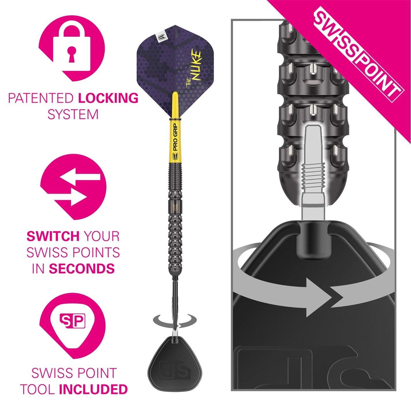 Purple/Yellow - Target Darts - Luke Littler G1 23G Tungsten Darts - 3