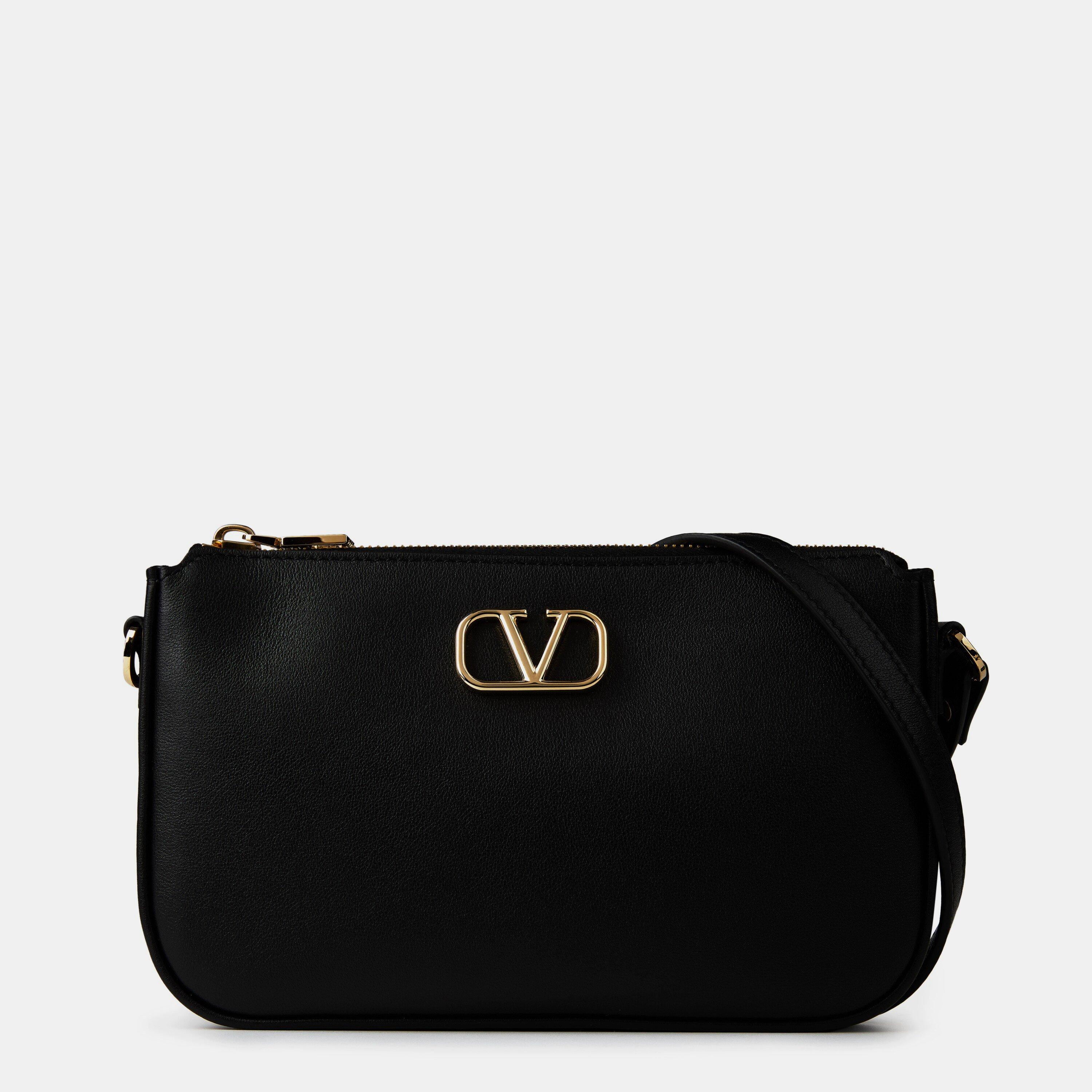 Valentino Garavani Logo Crossbody Bag - Nero