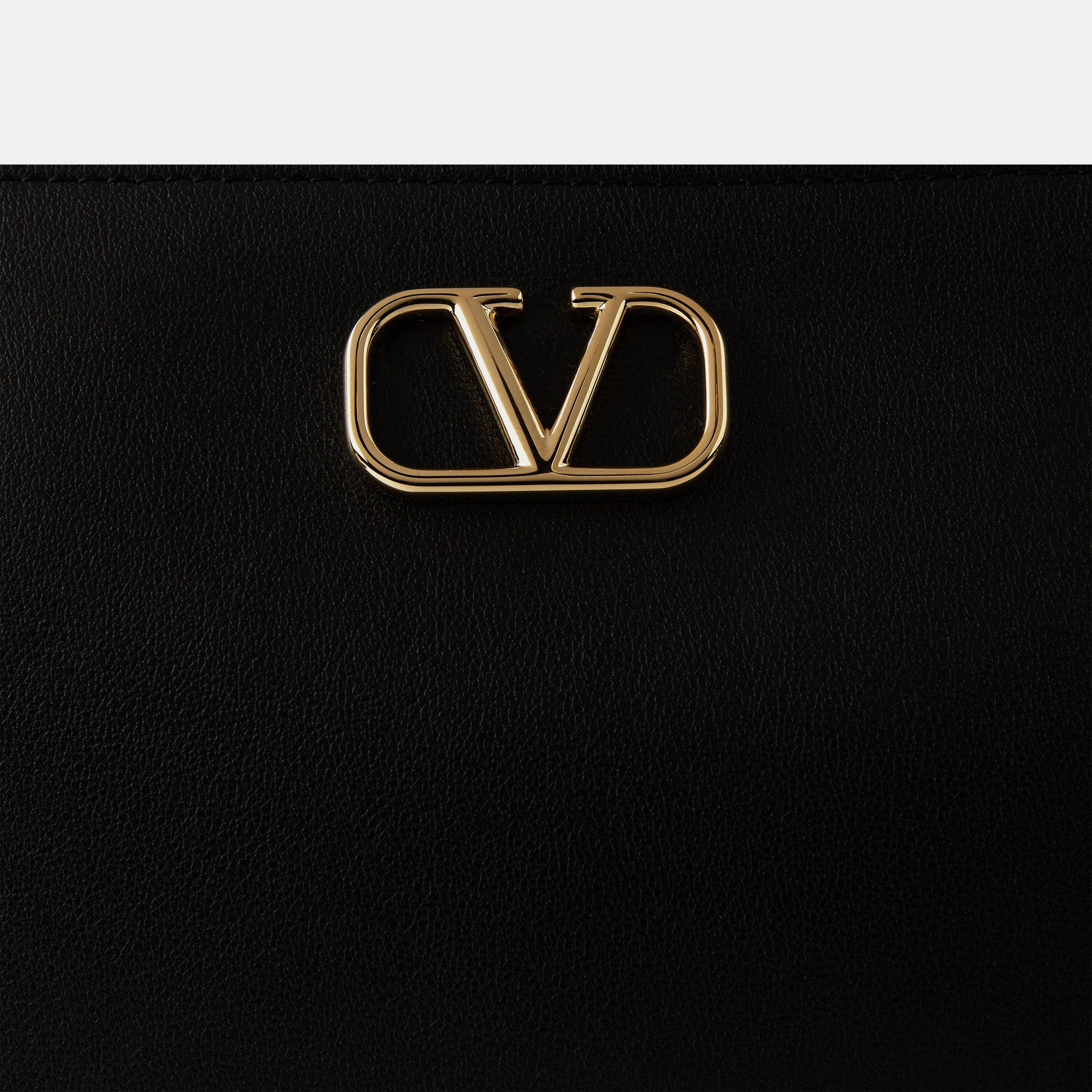 Nero - Valentino Garavani - Logo Crossbody Bag - 4