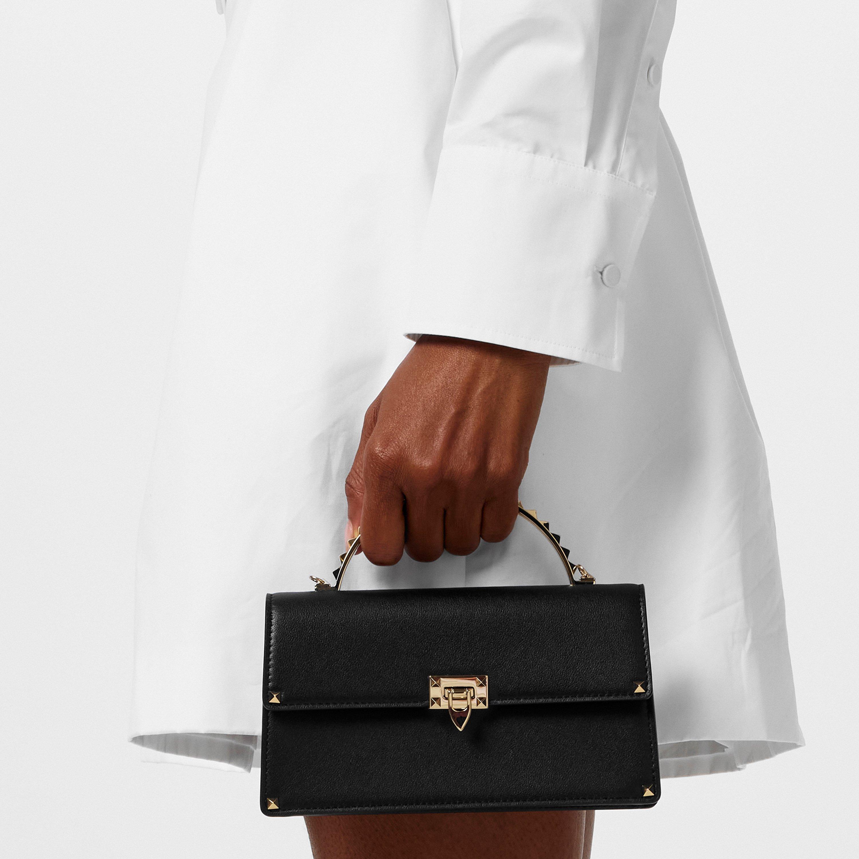 Nero - Valentino Garavani - Women's Studded Cross Body Bag - 3