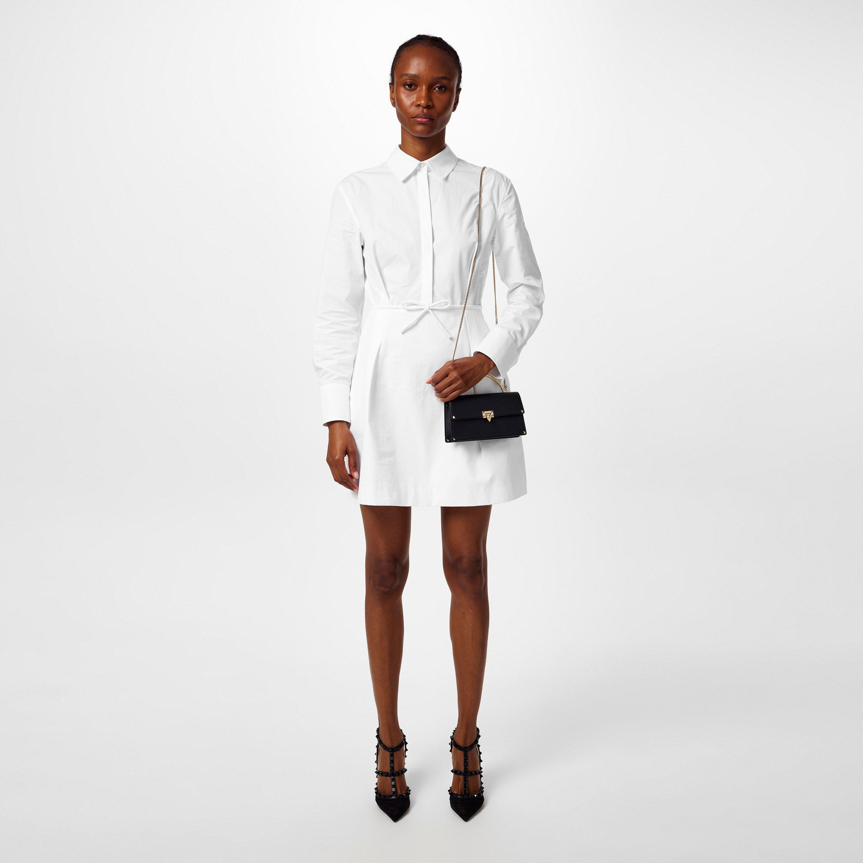 Nero - Valentino Garavani - Women's Studded Cross Body Bag - 4