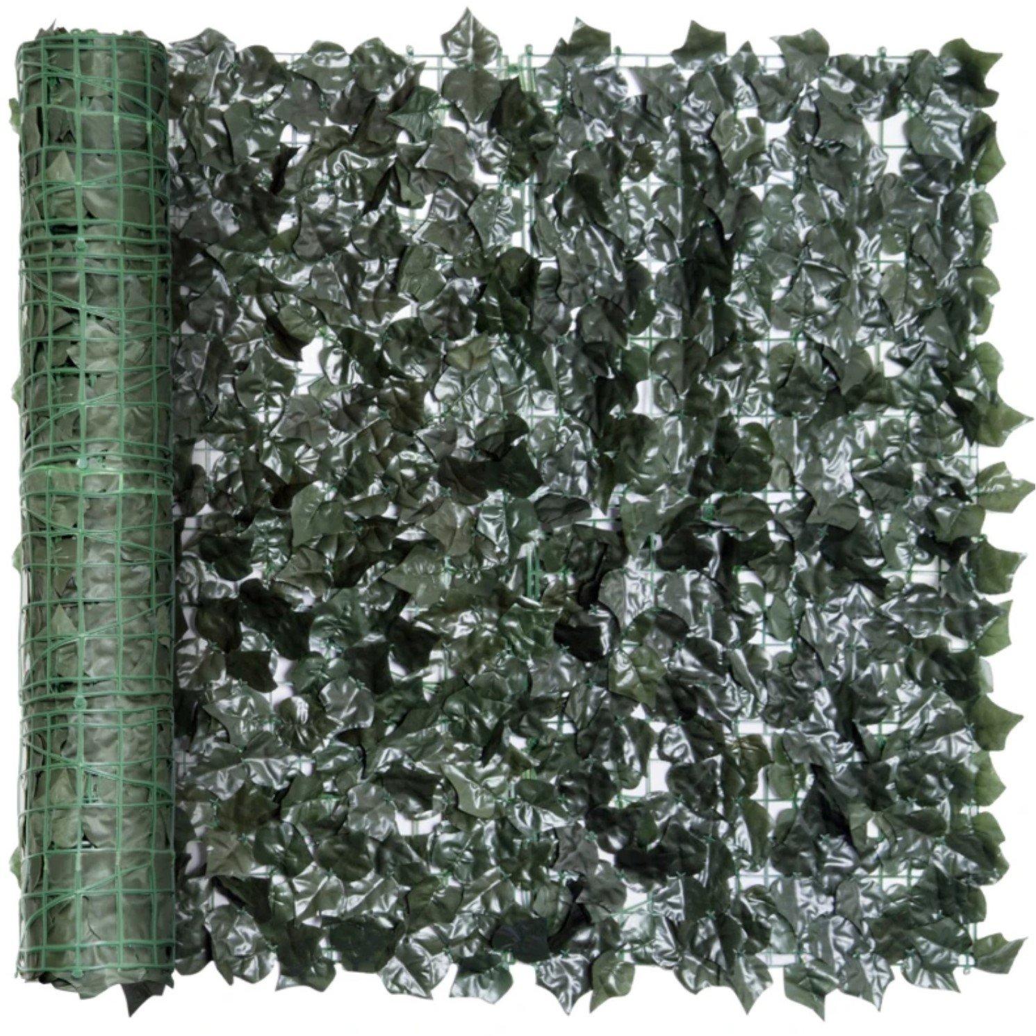 Green - Outsunny - Outsunny 1-Piece Artificial Leaf Hedge 2.4 * 1m - 1