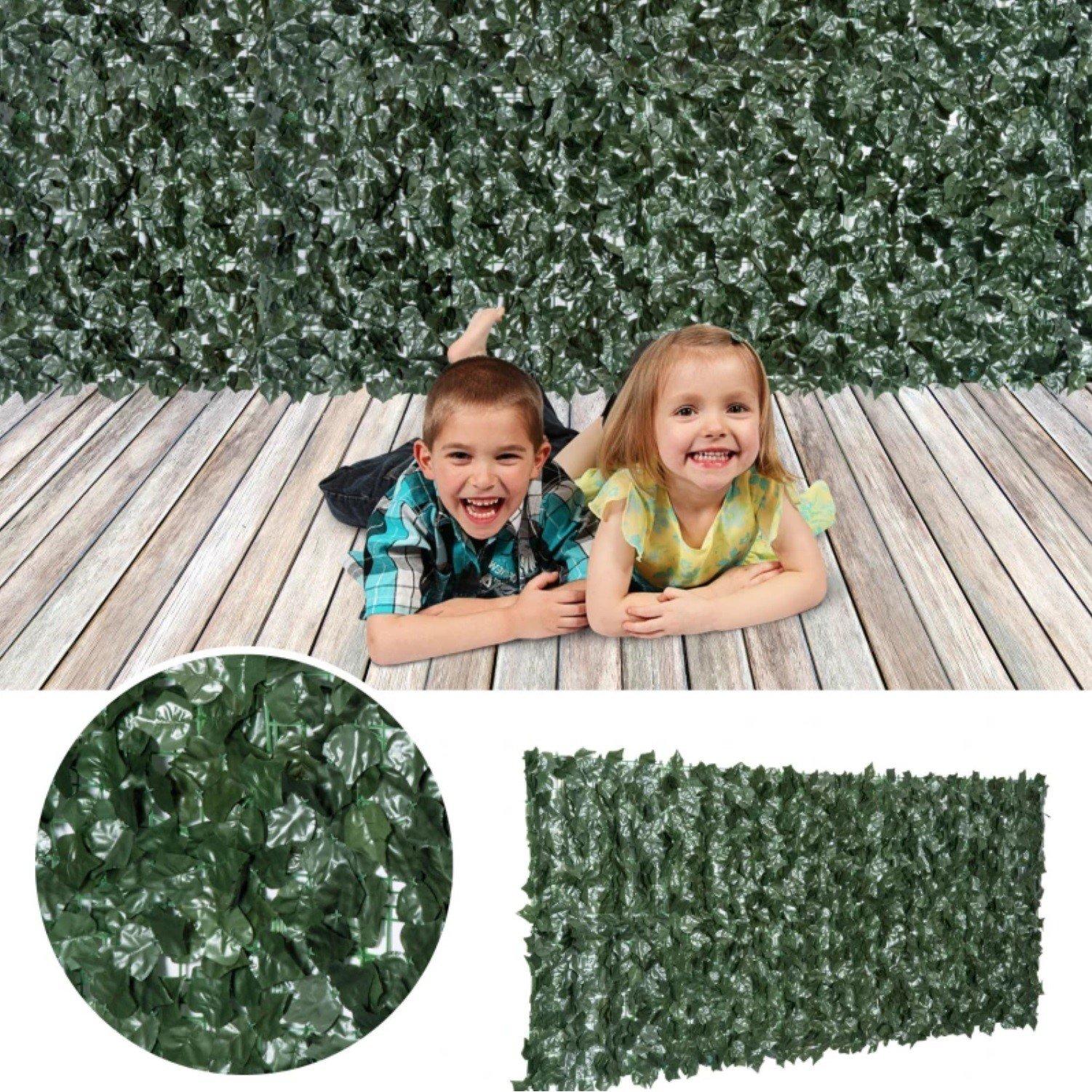 Green - Outsunny - Outsunny 1-Piece Artificial Leaf Hedge 2.4 * 1m - 2