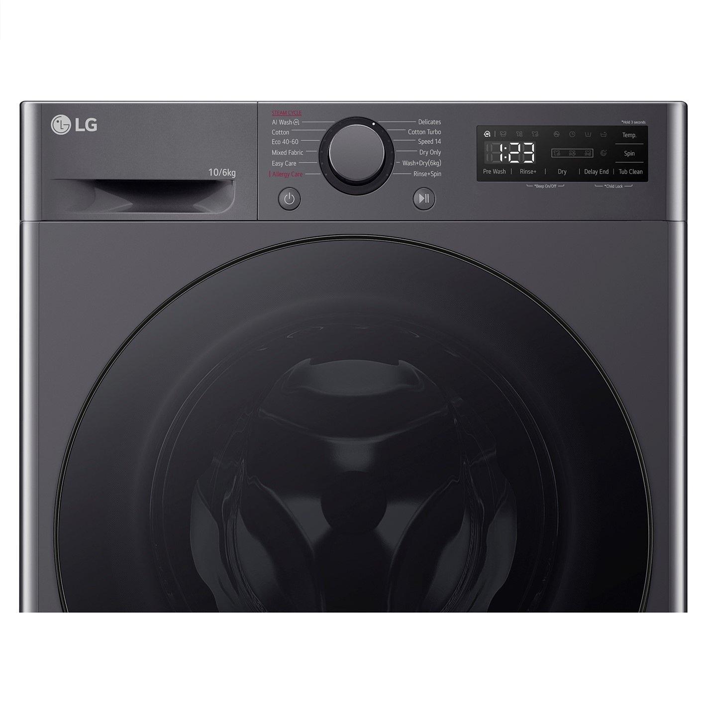 Silver - LG - LG TURBOWASH FWY606GBLN1 10 / 6KG WASHER DRYER - 2