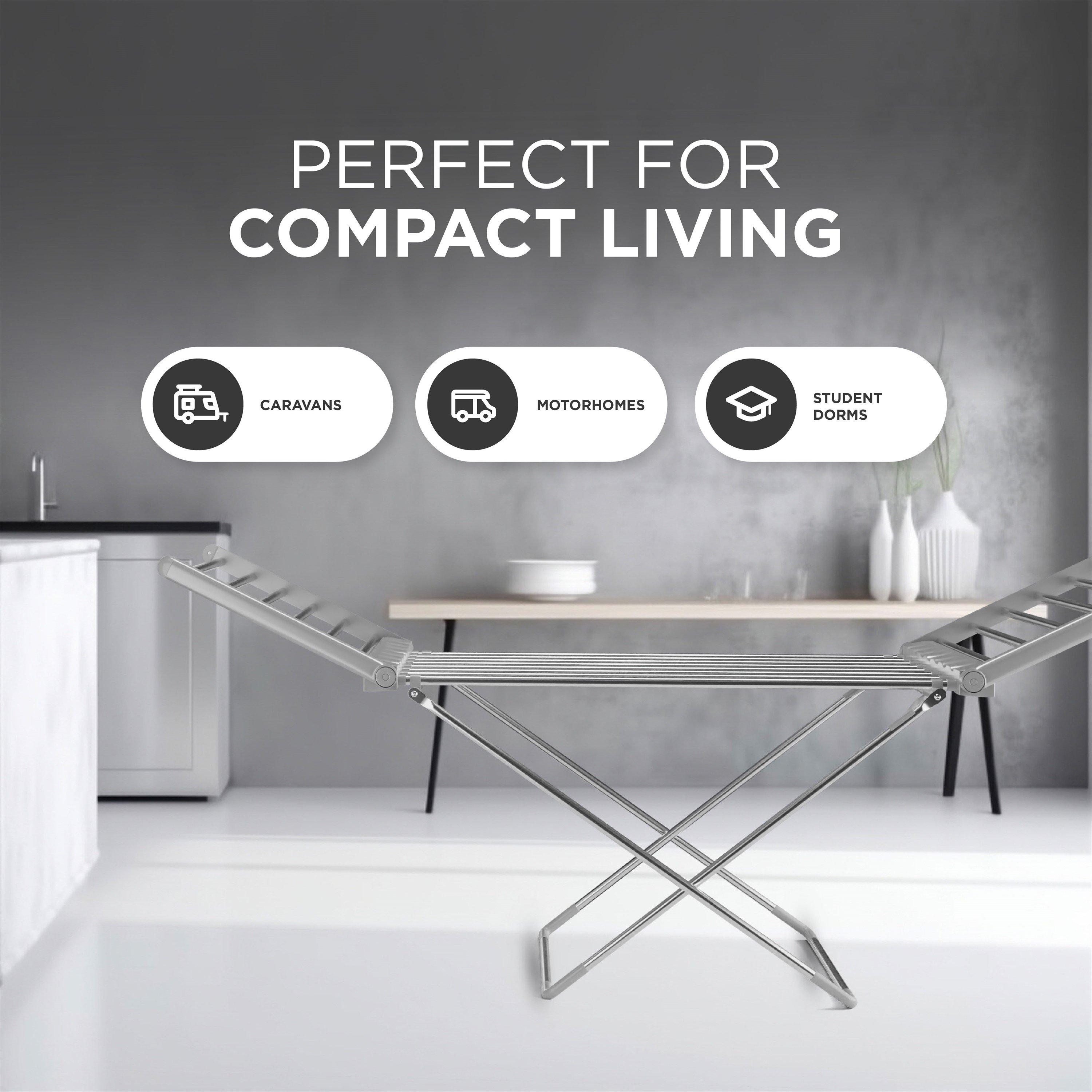 Silver - DMD Collective - Winged Electric Clothes Dryer - 5