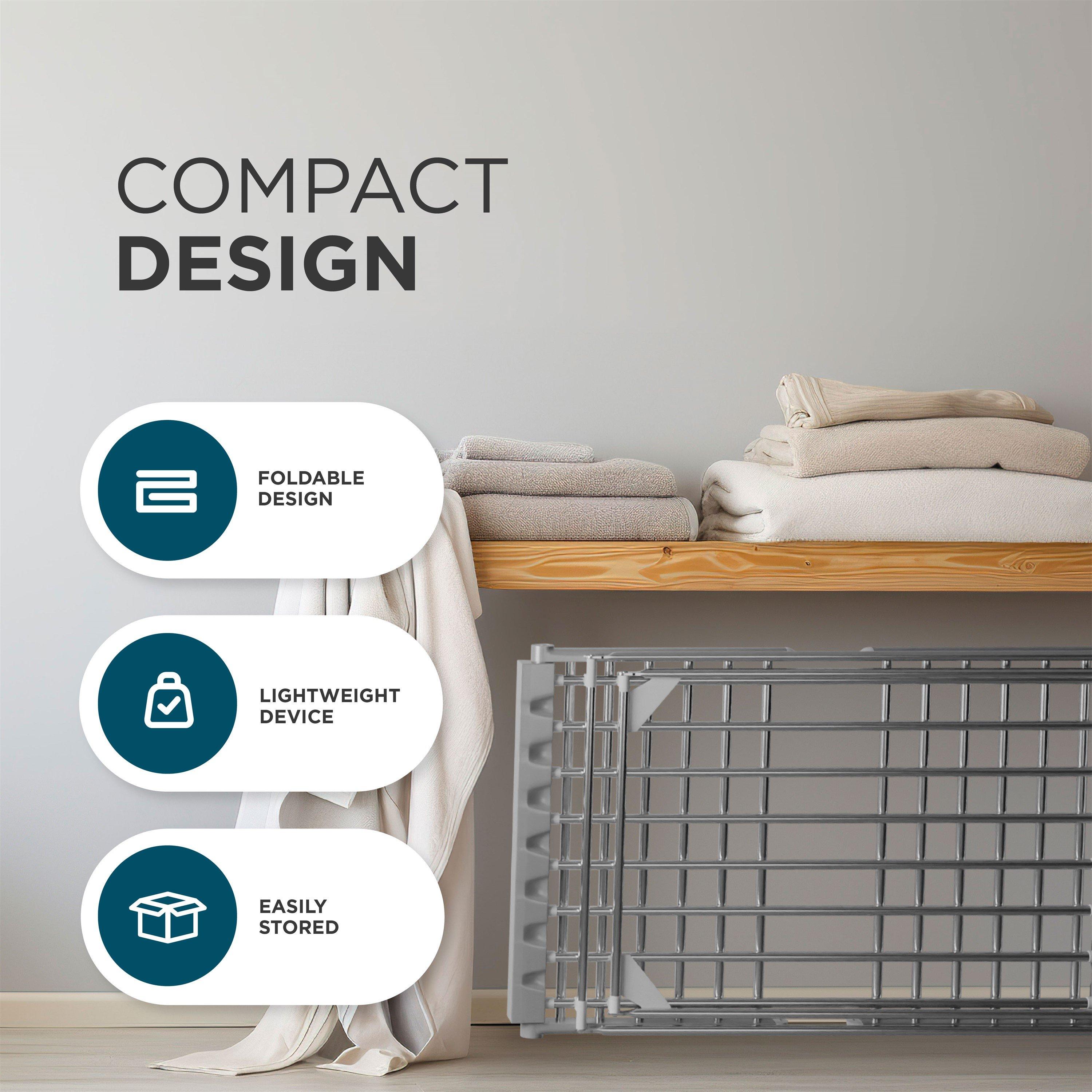 Silver - DMD Collective - Winged Electric Clothes Dryer - 7