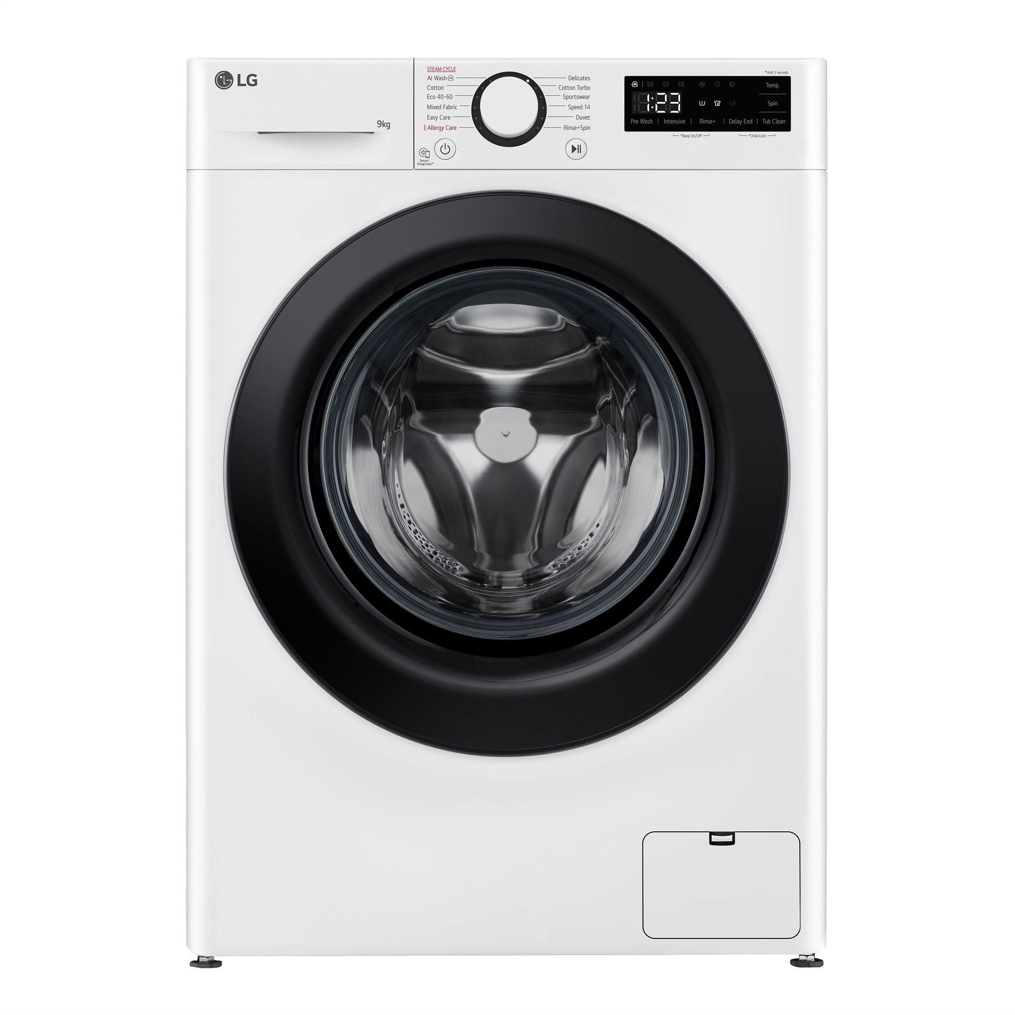 White - LG - LG TURBOWASH F2Y509WBLN1 9KG WASHING MACHINE - 1