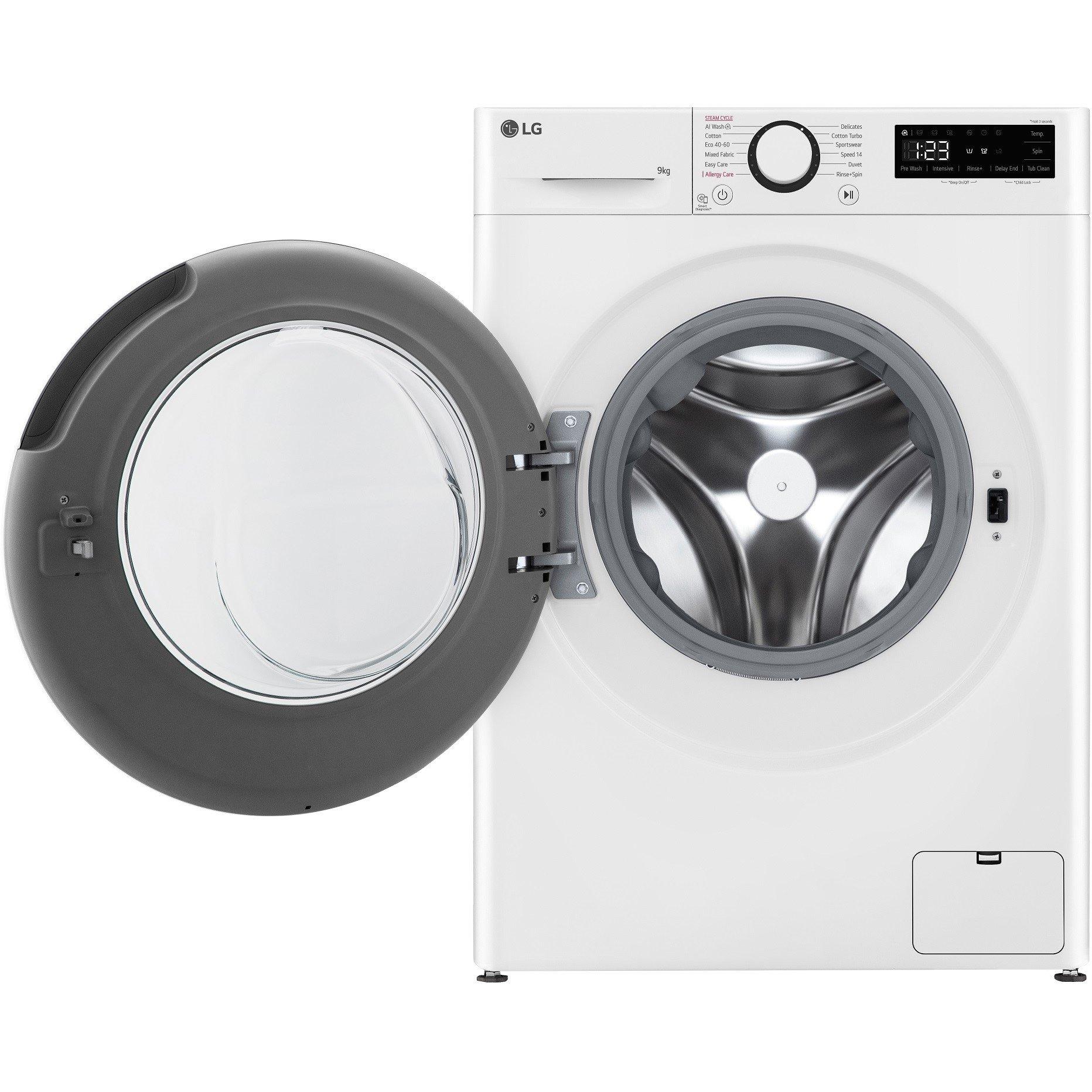 White - LG - LG TURBOWASH F2Y509WBLN1 9KG WASHING MACHINE - 2