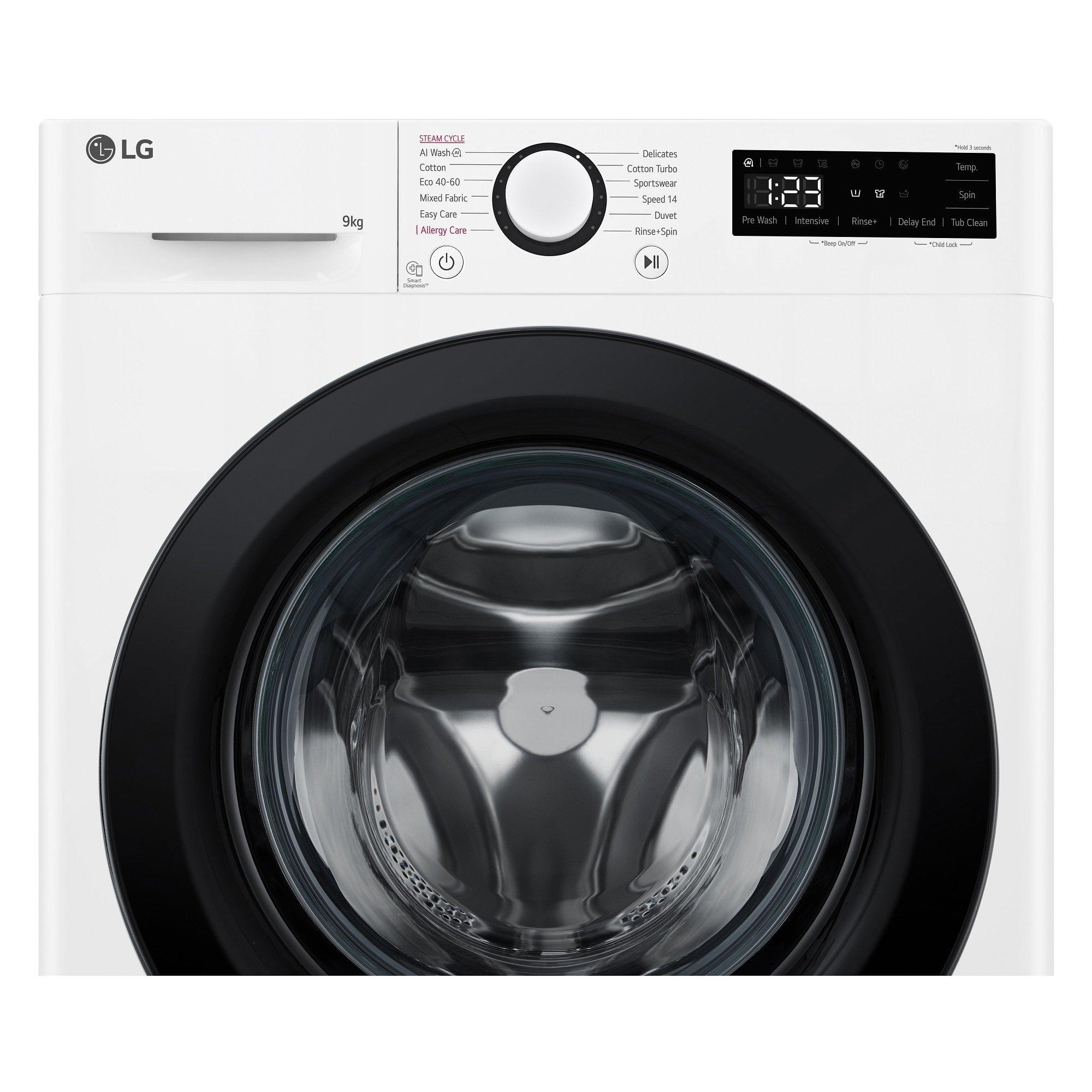 White - LG - LG TURBOWASH F2Y509WBLN1 9KG WASHING MACHINE - 3