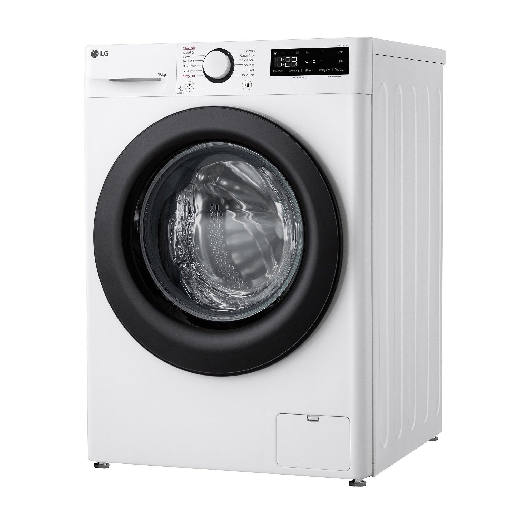 White - LG - TurboWash™ F4Y510WBLN1 10kg Washing Machine - 5