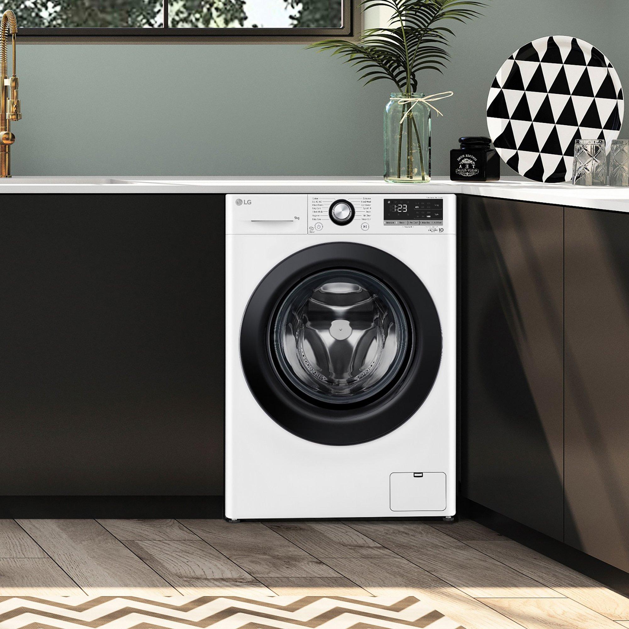 White - LG - TurboWash™ F4Y510WBLN1 10kg Washing Machine - 9
