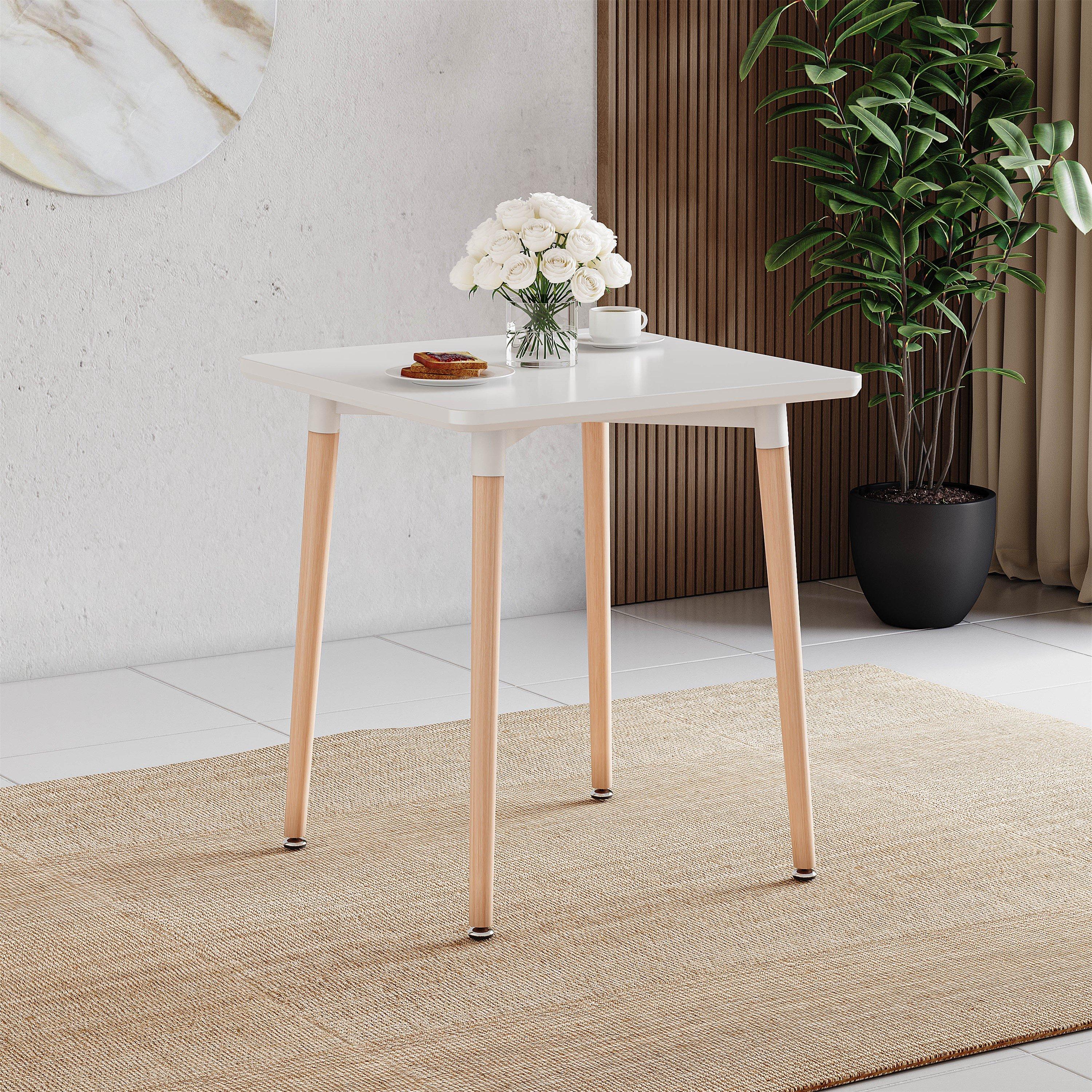 White - Lassic - Vida Designs Batley 2 Seater Square Dining Table - 4