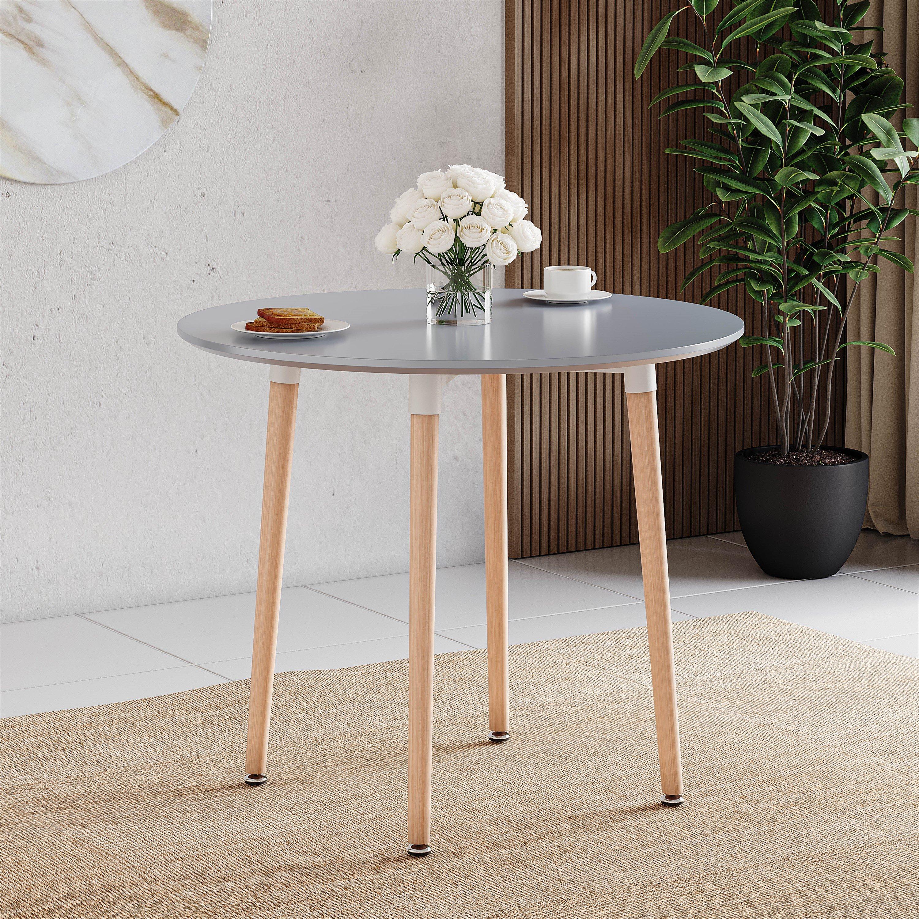 Grey - Lassic - Vida Designs Batley 4 Seater Round Dining Table - 4