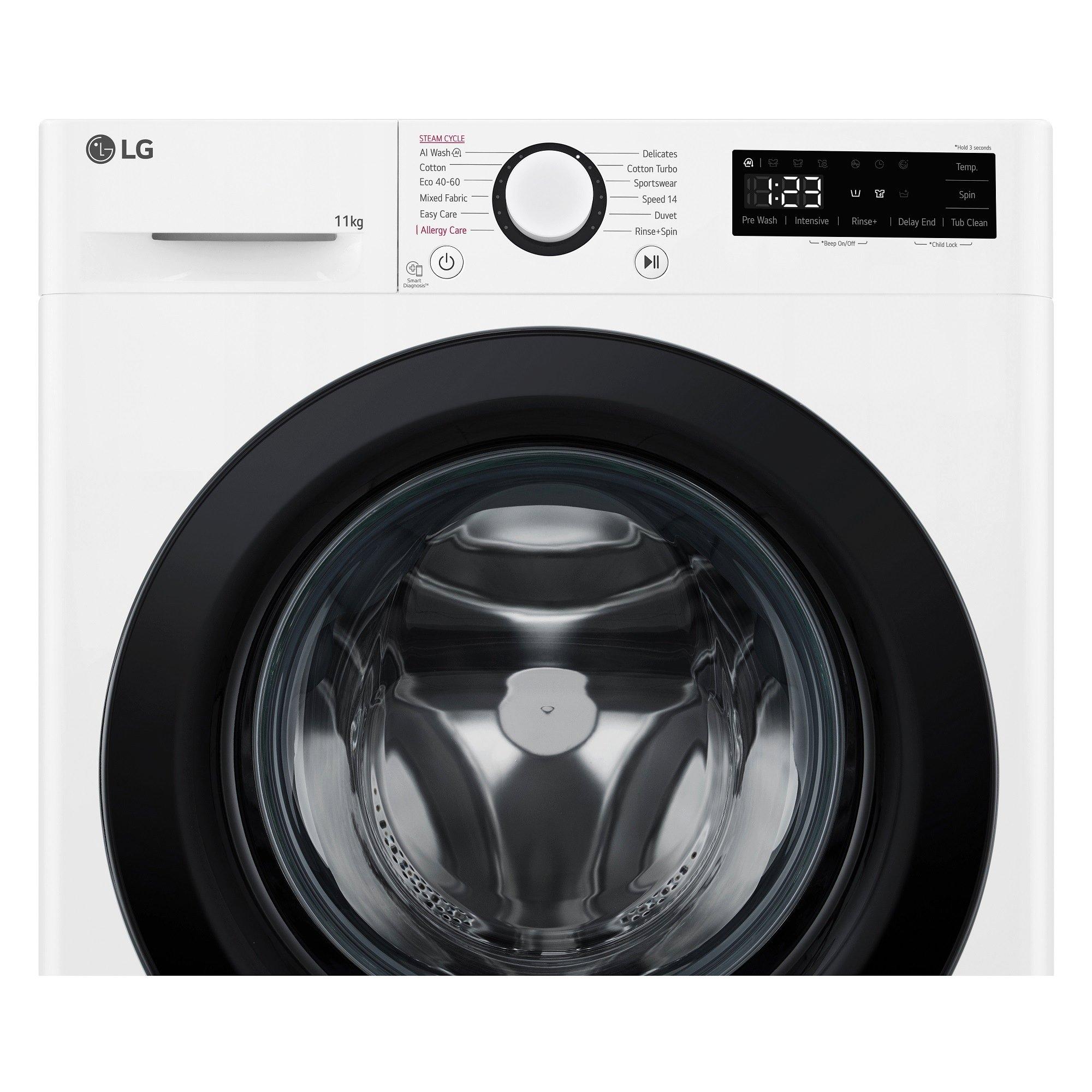 White - LG - LG TURBOWASH F4Y511WBLN1 11KG WASHING MACHINE - 3