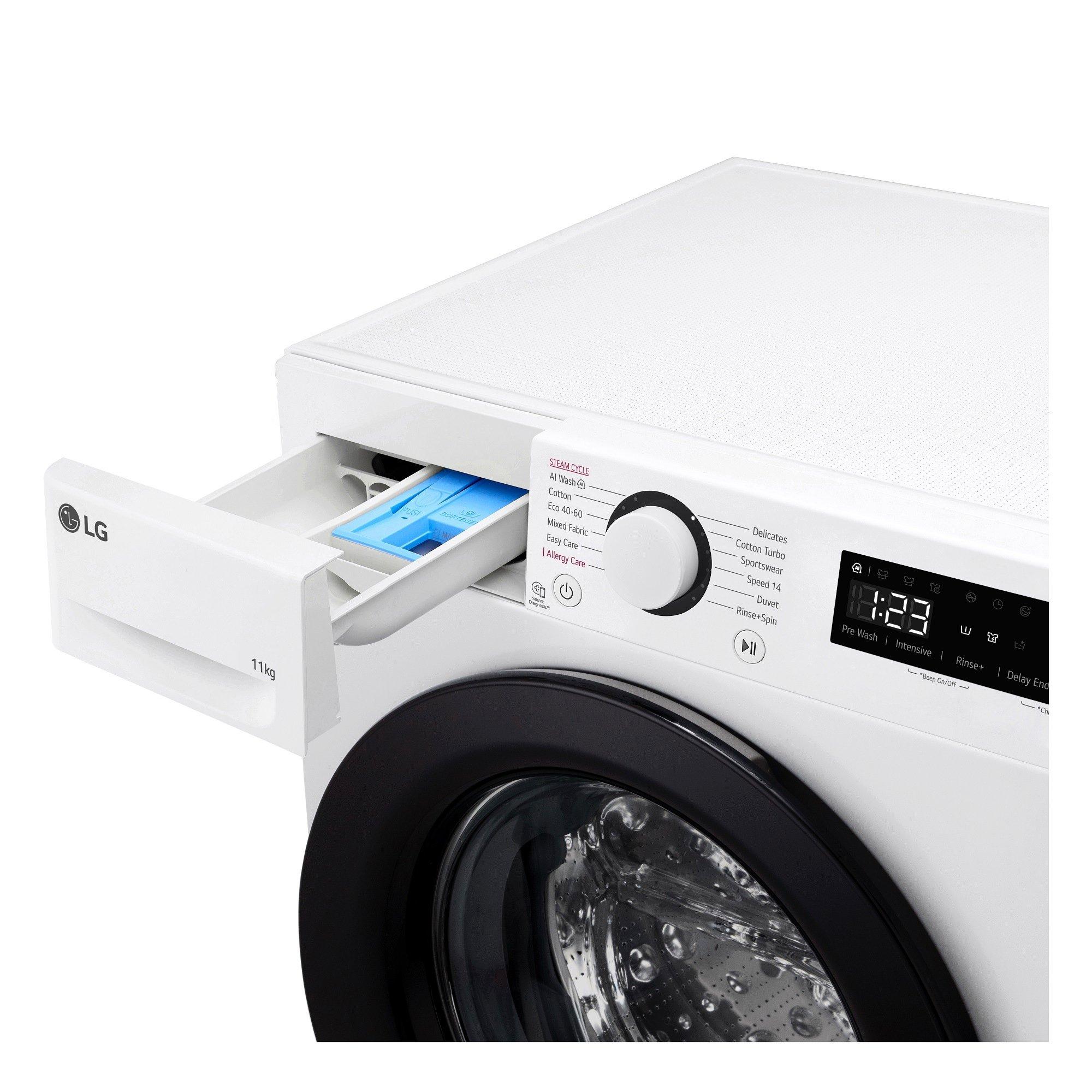 White - LG - LG TURBOWASH F4Y511WBLN1 11KG WASHING MACHINE - 4