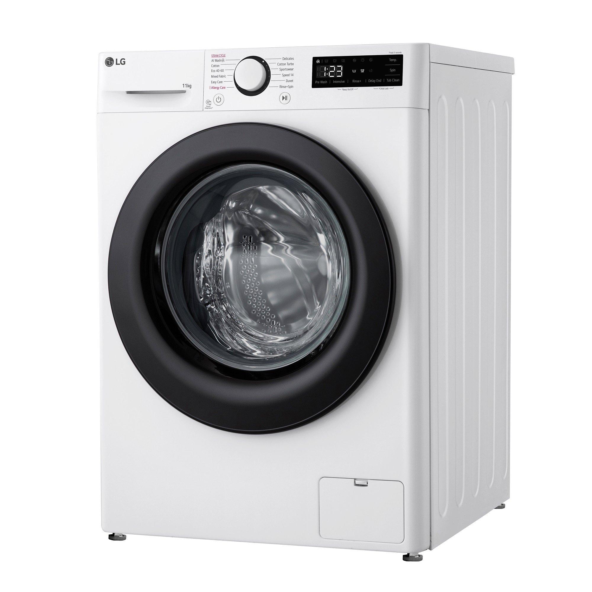 White - LG - LG TURBOWASH F4Y511WBLN1 11KG WASHING MACHINE - 6