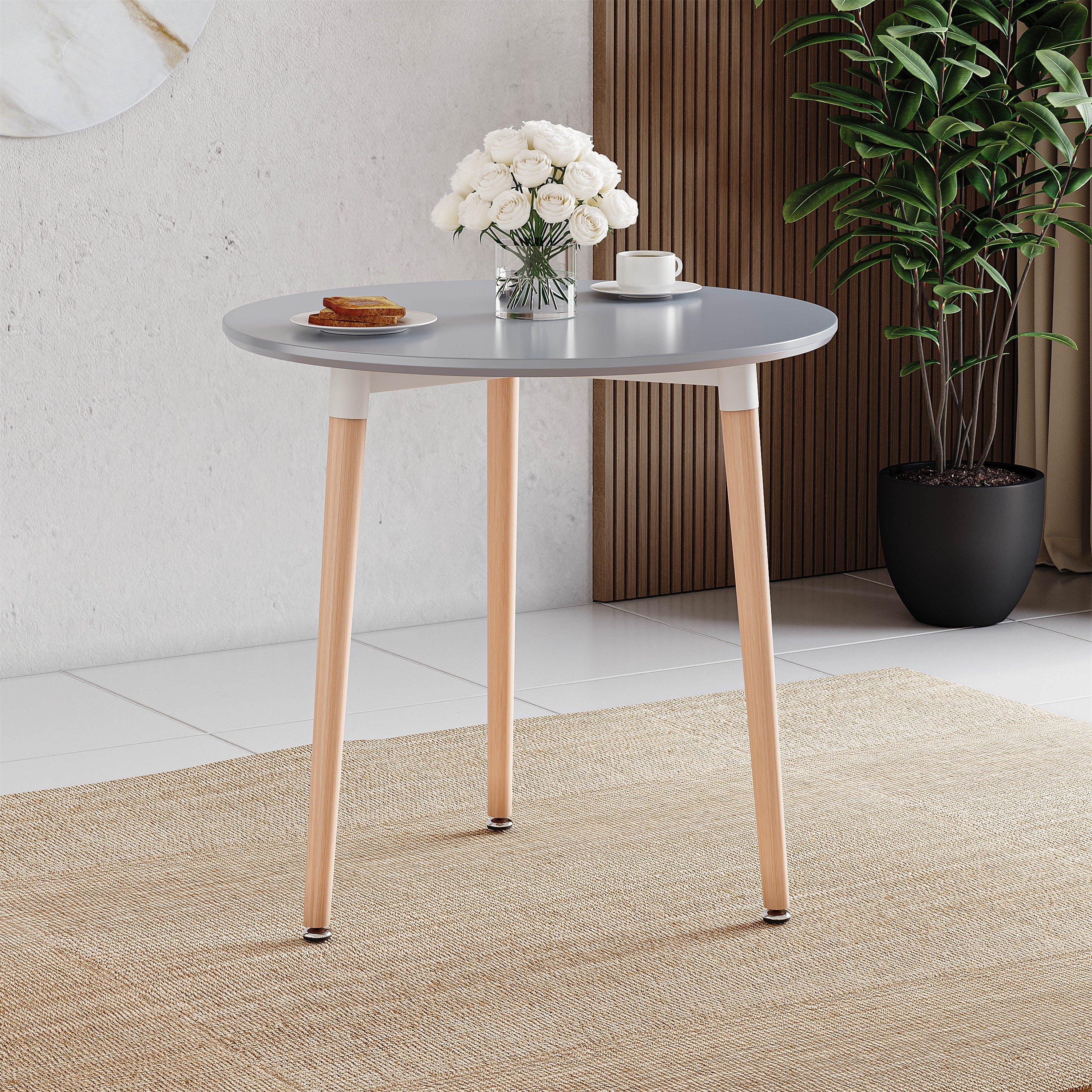 Grey - Lassic - Vida Designs Batley 3 Seater Round Dining Table - 4
