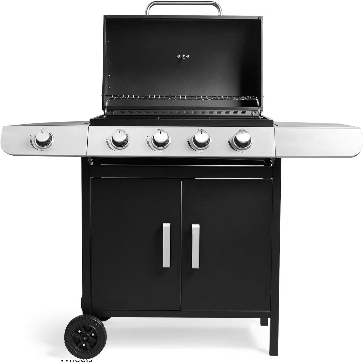 Black - VonHaus - VonHaus - 4+1 Burner Gas Barbecue - 7