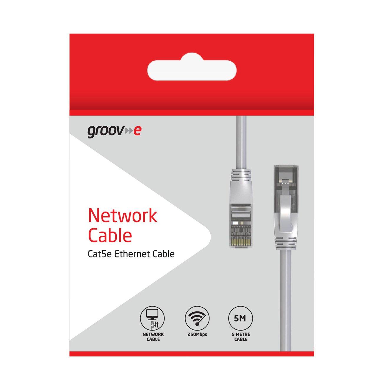 Multi - Groov-e - RJ45 Network Cable 5M - Grey - 2