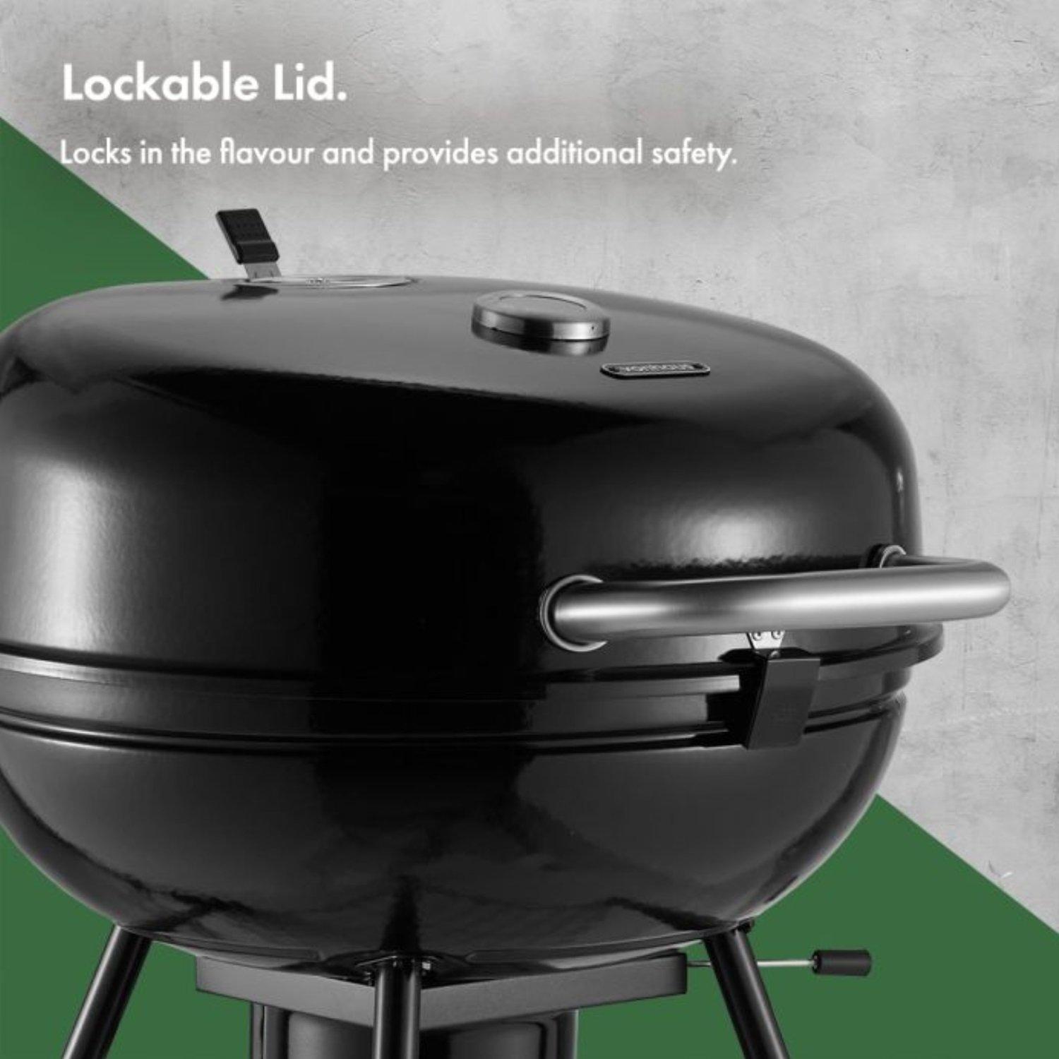 Black - VonHaus - VonHaus - Kettle BBQ - 5