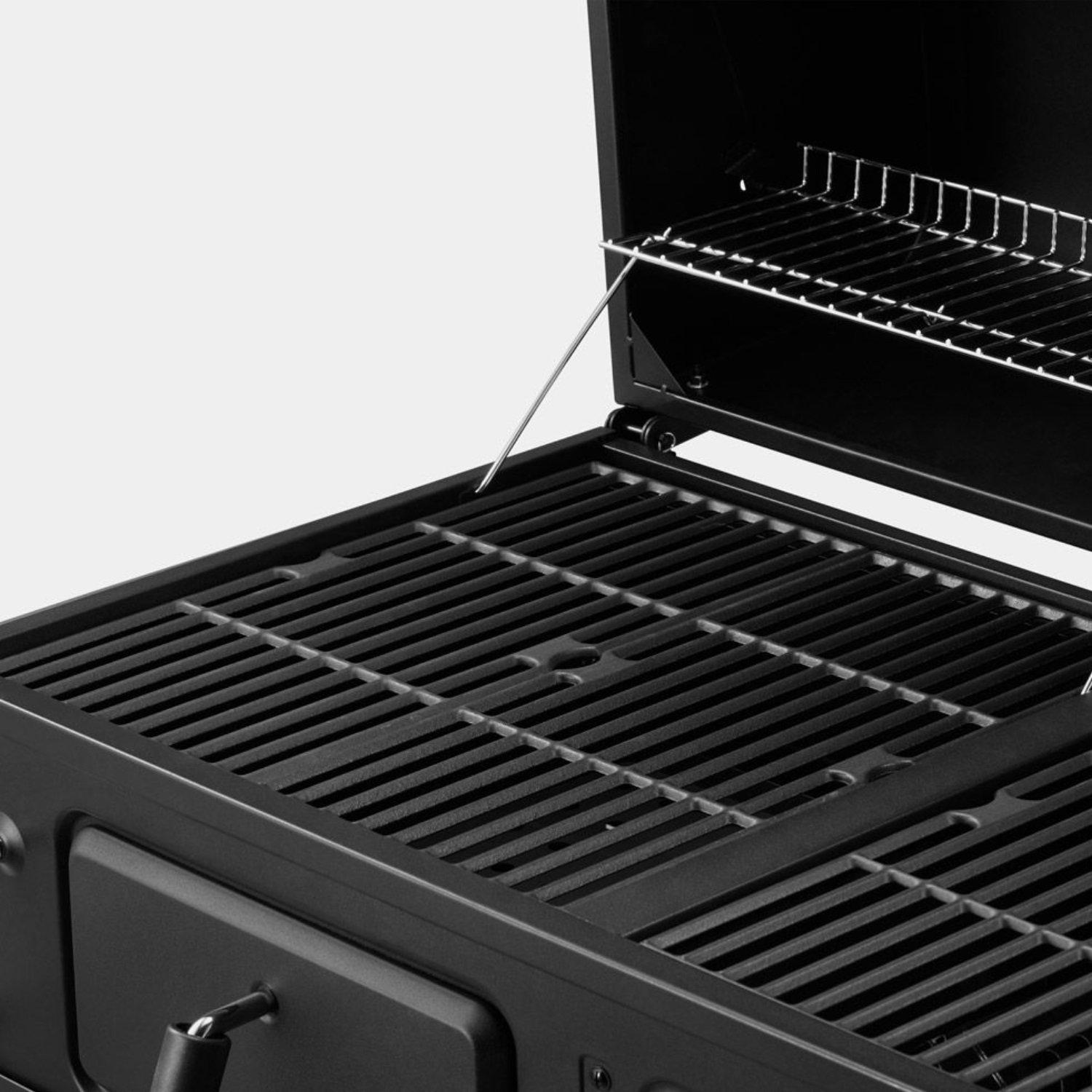 Black - VonHaus - VonHaus Dual Fuel BBQ – 2 in 1 Charcoal & Gas - 8