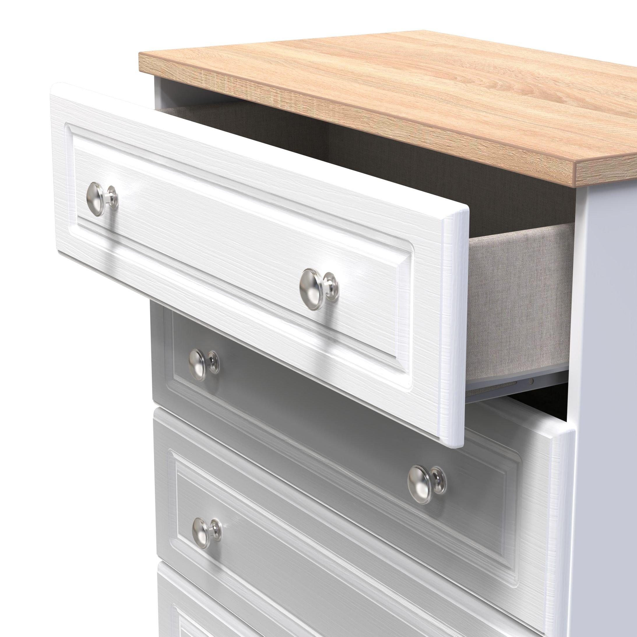 White Ash & Bar - Welcome Furniture - Norfolk 4 pce Set (060 012 001 001) - Ready Ass - 5