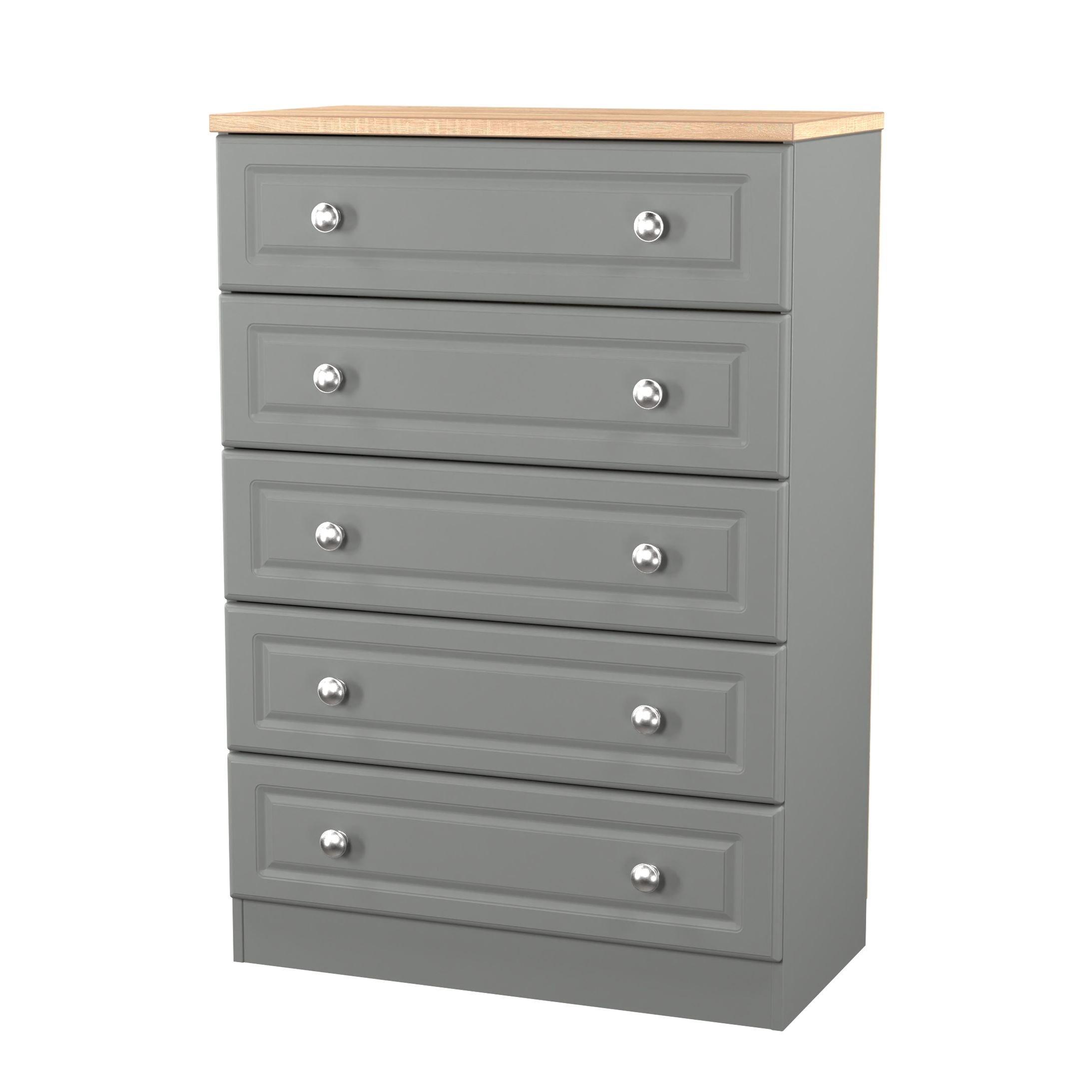 Dusk Grey & Bar - Welcome Furniture - Norfolk 3 pce Set (012 001 001) - Ready Assemble - 3